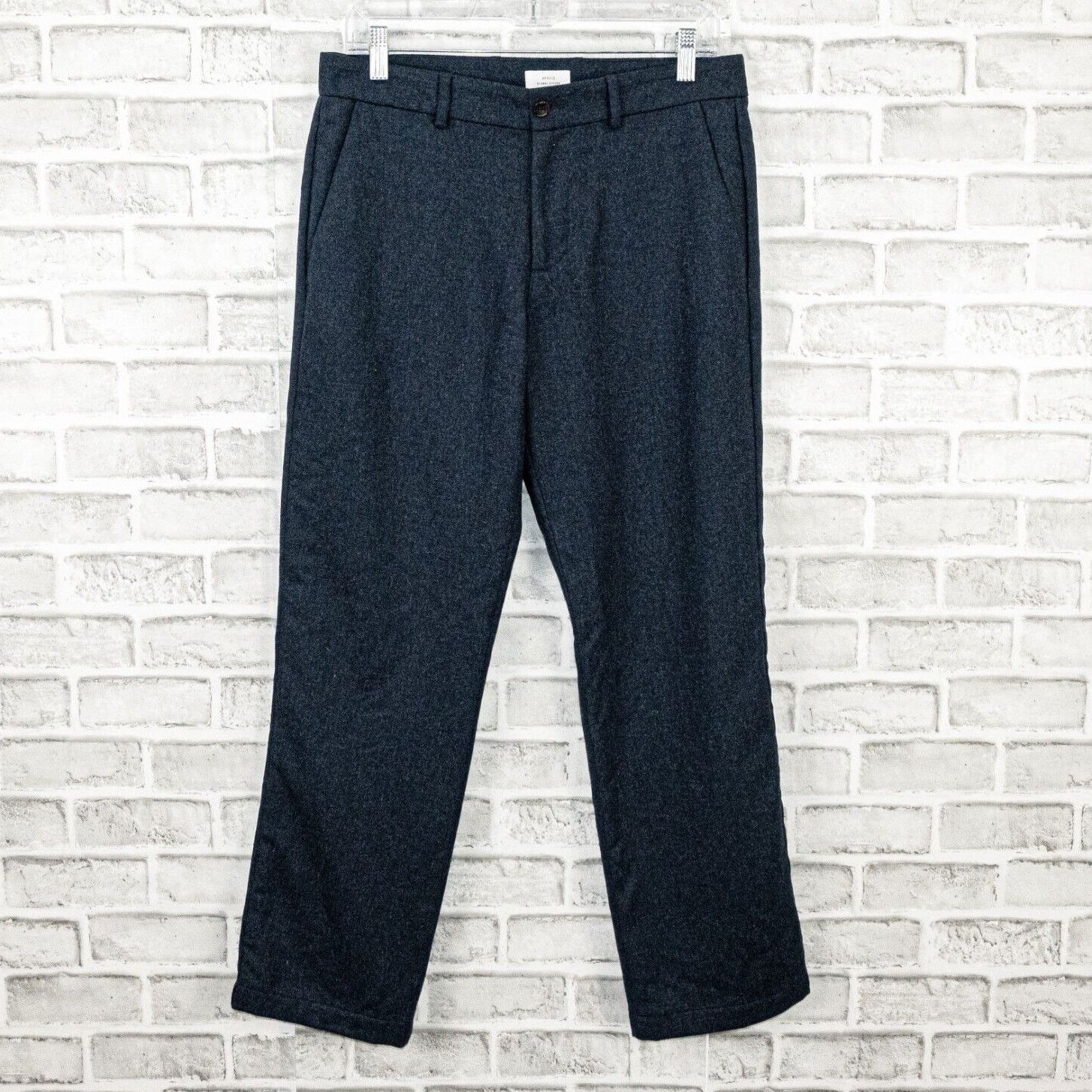 Apolis APOLIS Global Citizen Men's Wool Blend Trouser Pants Navy Size US 30 / EU 46 - 3 Thumbnail