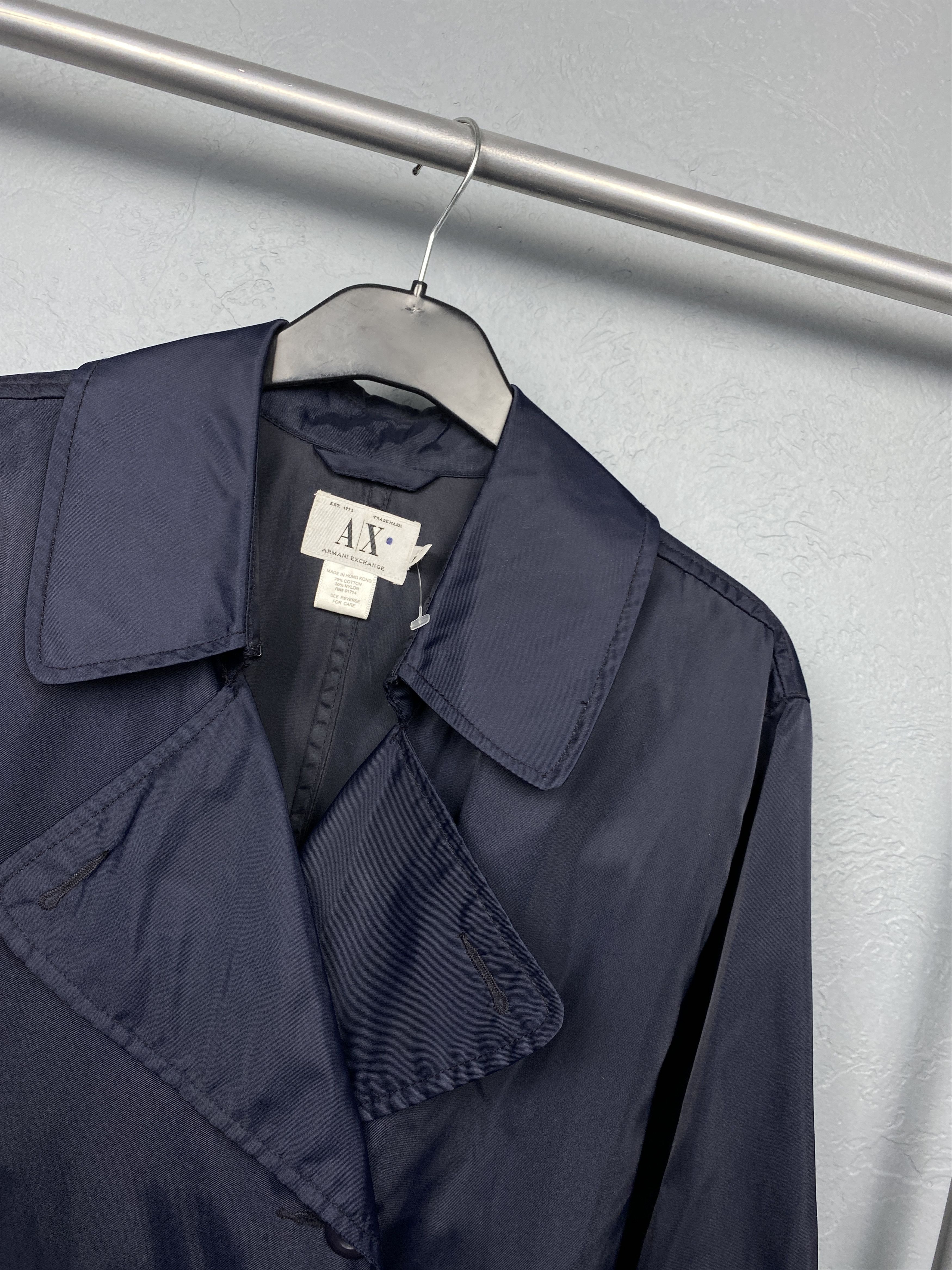 Armani Exchange Armani Exchange Vintage Double Breasted Trench Coat Size US M / EU 48-50 / 2 - 2 Thumbnail