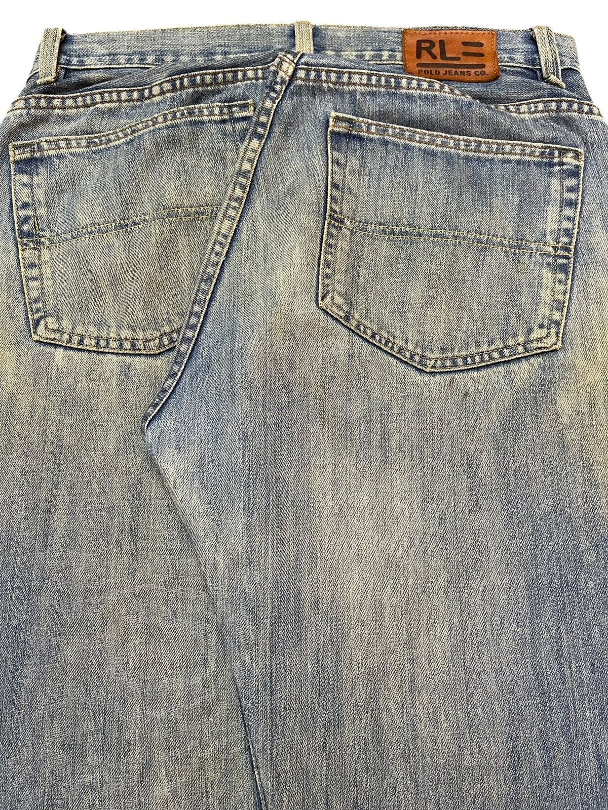 Polo Ralph Lauren Vintage RL Polo Ralph Lauren Mud Wash Distress Baggy Jeans Size US 32 / EU 48 - 6 Thumbnail