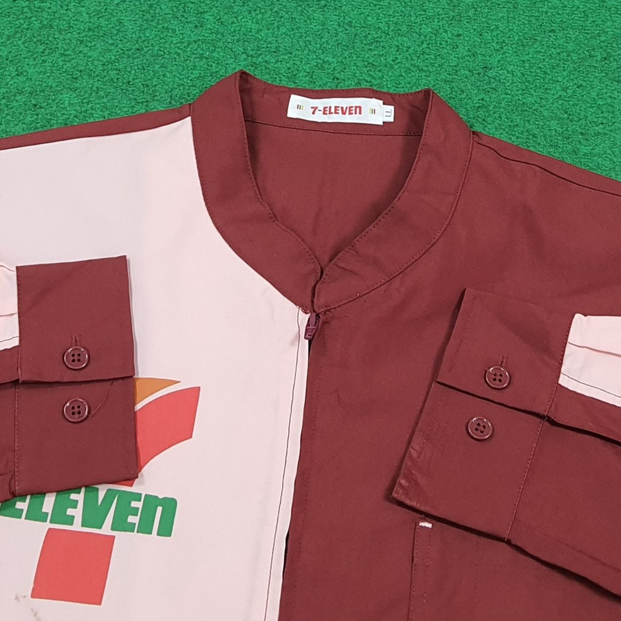 Japanese Brand Vintage 7 Eleven Japan Staff Uniform Work Jacket C299N34 Size US L / EU 52-54 / 3 - 5 Thumbnail
