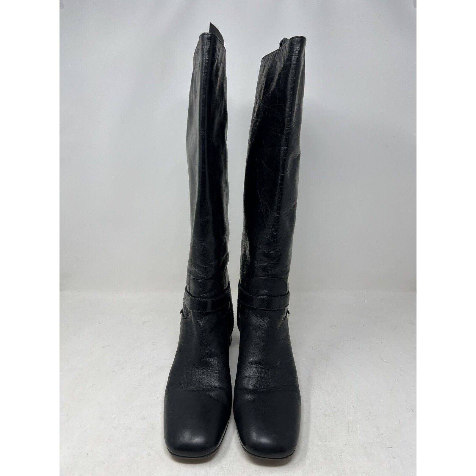 Prada PRADA CAVALIERE Black 2011 Knee High Harness SHOES BOOTS 39 Size US 8 / IT 38 - 7 Thumbnail