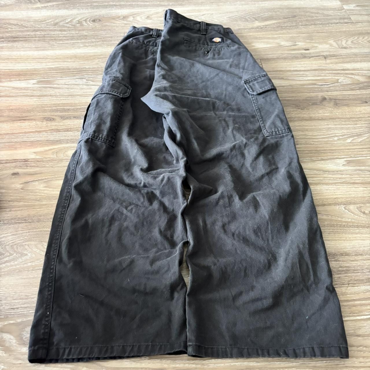 Vintage Crazy Vintage Y2K/2000s Baggy Black Skater Style Cargo Pants! 35x29 Size US 35 - 4 Thumbnail
