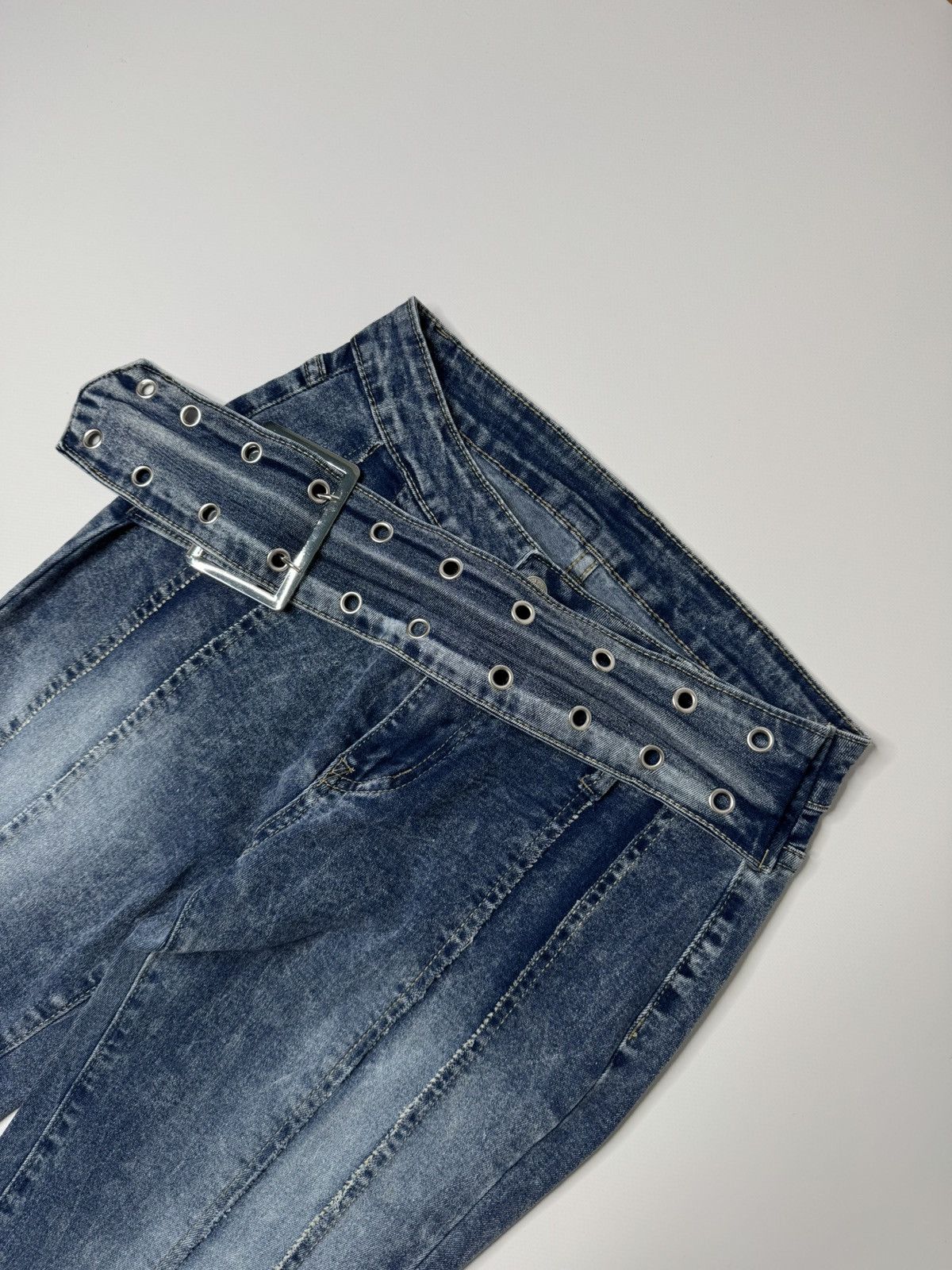 Vintage Vintage avant garde flared bootcut jeans belt if6was9 lgb Size 28" / US 6 / IT 42 - 3 Thumbnail