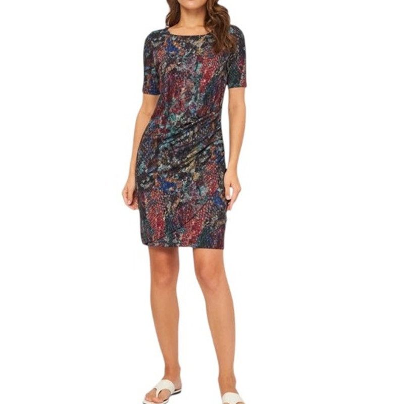 Desigual Desigual Harmonie Drape Dress Women's M/L Short Sleeve Size M / US 6-8 / IT 42-44 - 2 Thumbnail