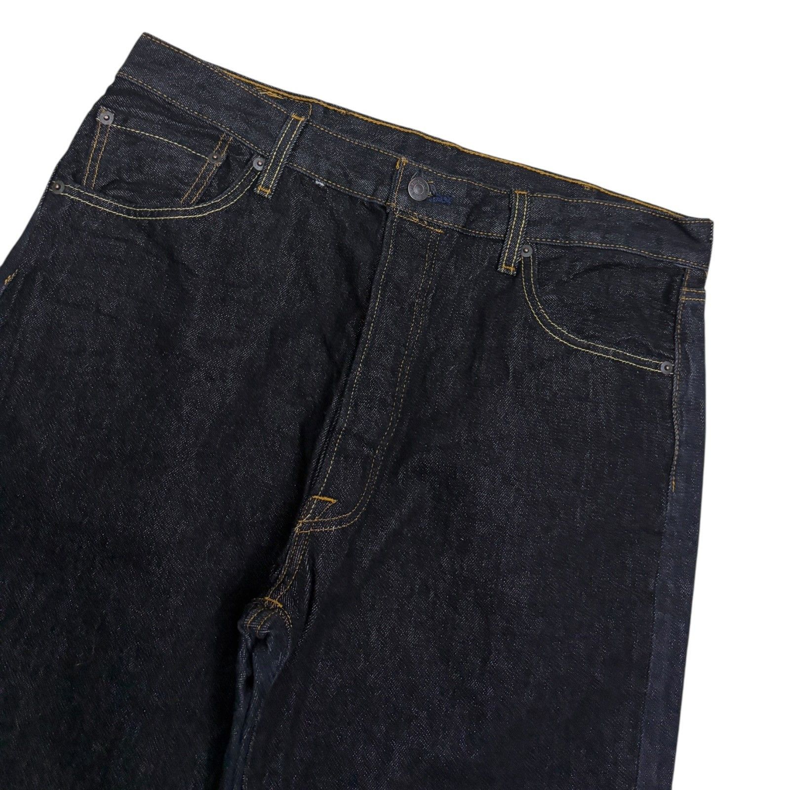 Levi's LEVIS 501 Black Denim Casual Button-Fly Straight Jeans 38x32 Size US 38 / EU 54 - 6 Thumbnail