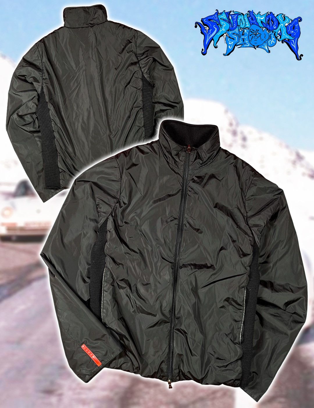 Prada Vintage Gorpcore Streetwear Style Red Tab Prada Nylon Jacket Size US M / EU 48-50 / 2 - 1 Thumbnail