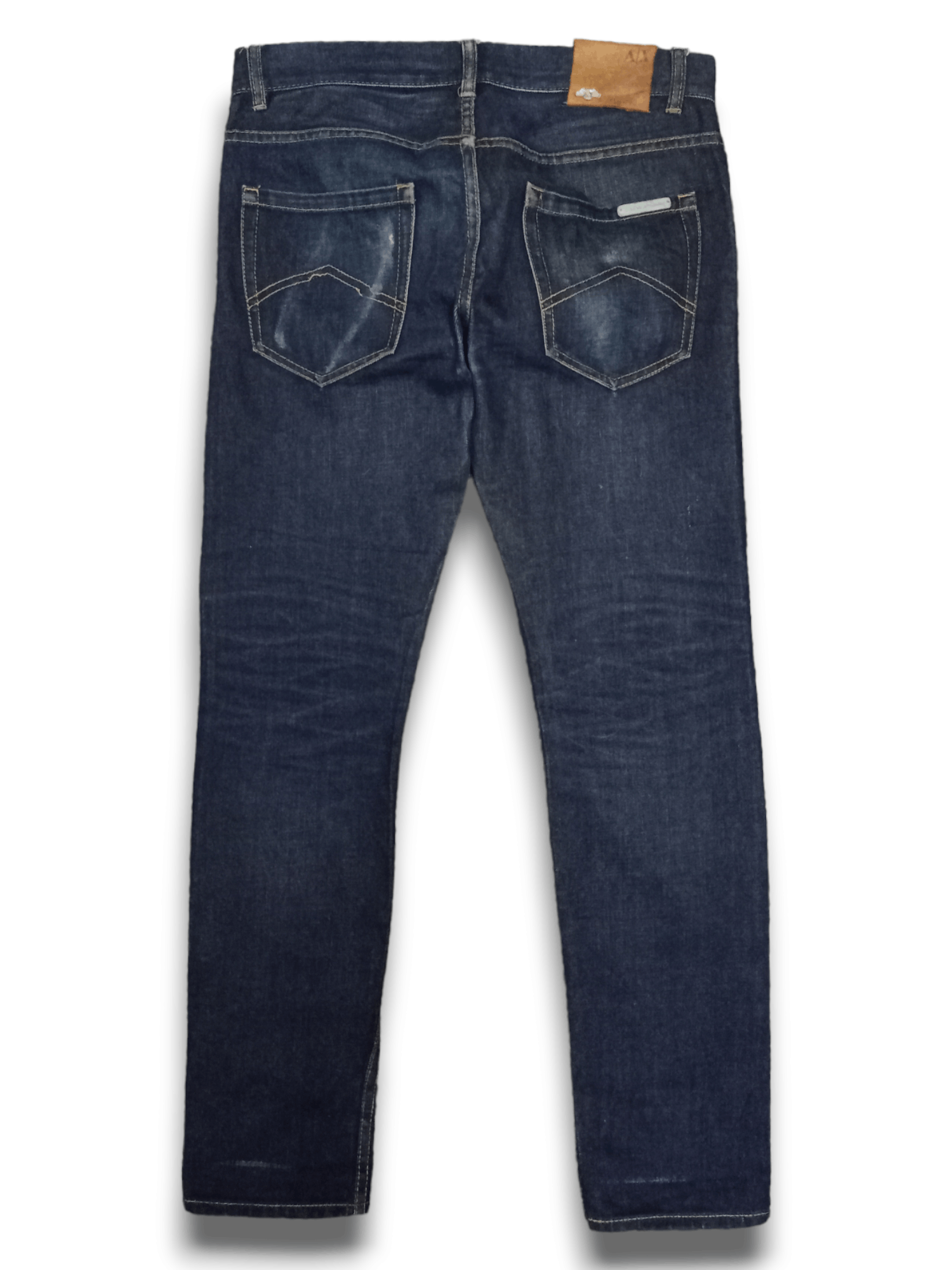 Armani Exchange Vintage Armani Selvedge Raw Denim Blu Jeans Size US 32 / EU 48 - 2 Thumbnail