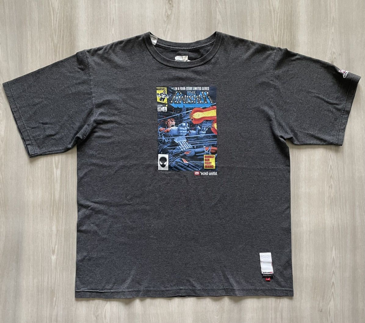 Ecko Unltd. × Vintage Vintage Ecko x Marvel x Punisher Tee Made In USA Mens Large Size US L / EU 52-54 / 3 - 6 Thumbnail