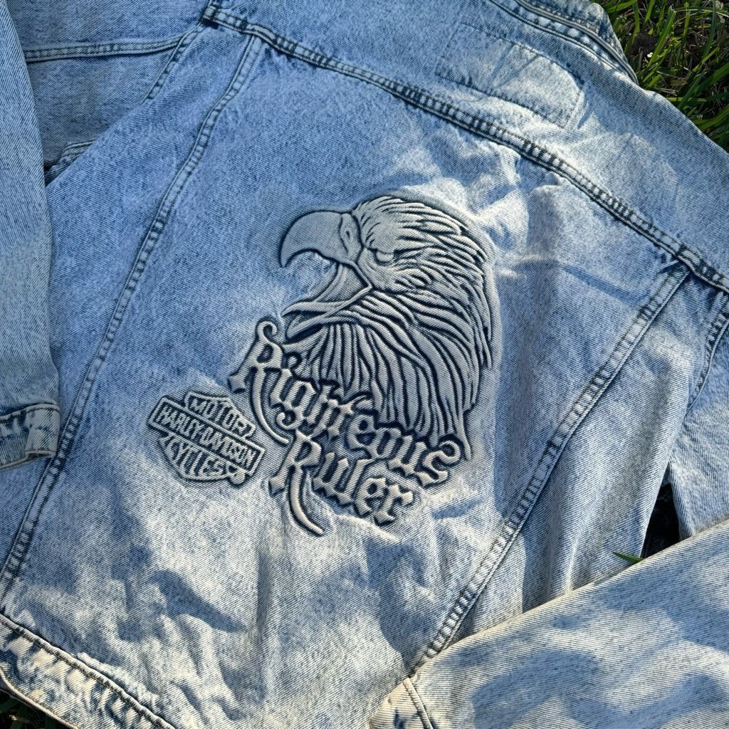 Vintage Harley Jean deals Jacket