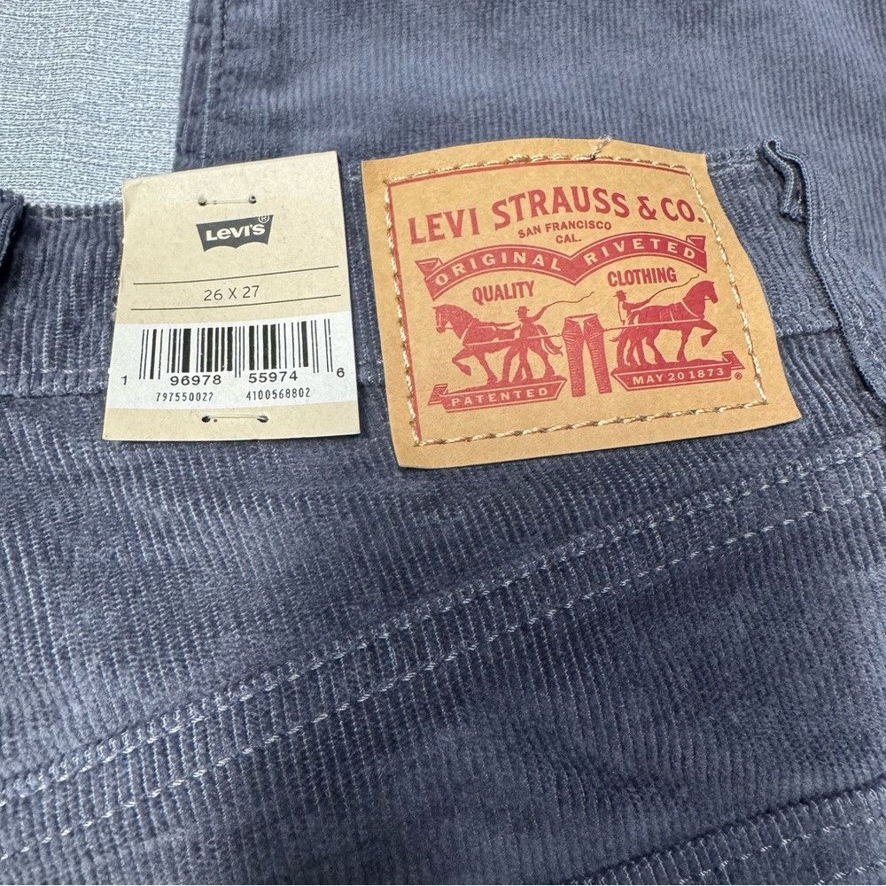 Levi's NWT New Levi's Ribcage Straight Ankle Corduroy Grey Pants S Size 26" / US 2 / IT 38 - 7 Thumbnail