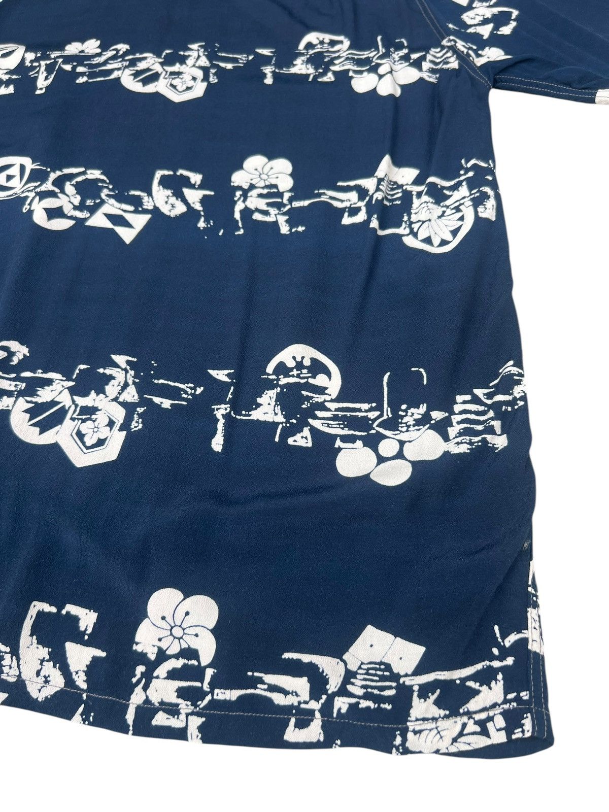Blue Blue Japan Blue Blue Special Okra Indigo Dyed Hawaiian Shirt Size 4 Size US XL / EU 56 / 4 - 21 Thumbnail