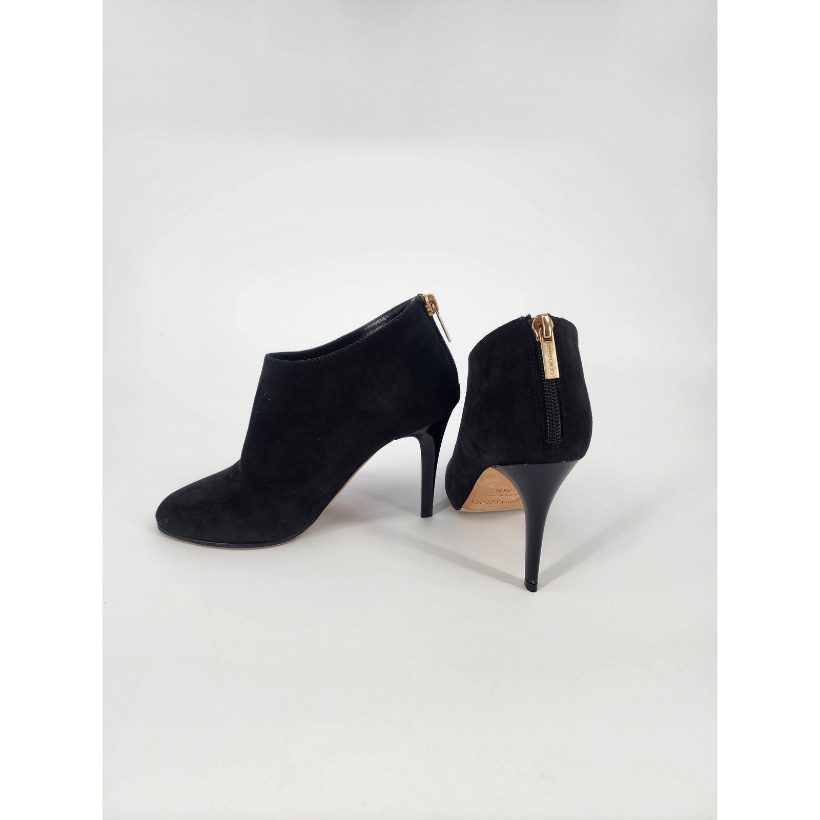 Jimmy Choo Jimmy Choo Black Suede Ankle Booties Women's Size 34.5 Size US 4.5 / IT 34.5 - 16 Thumbnail