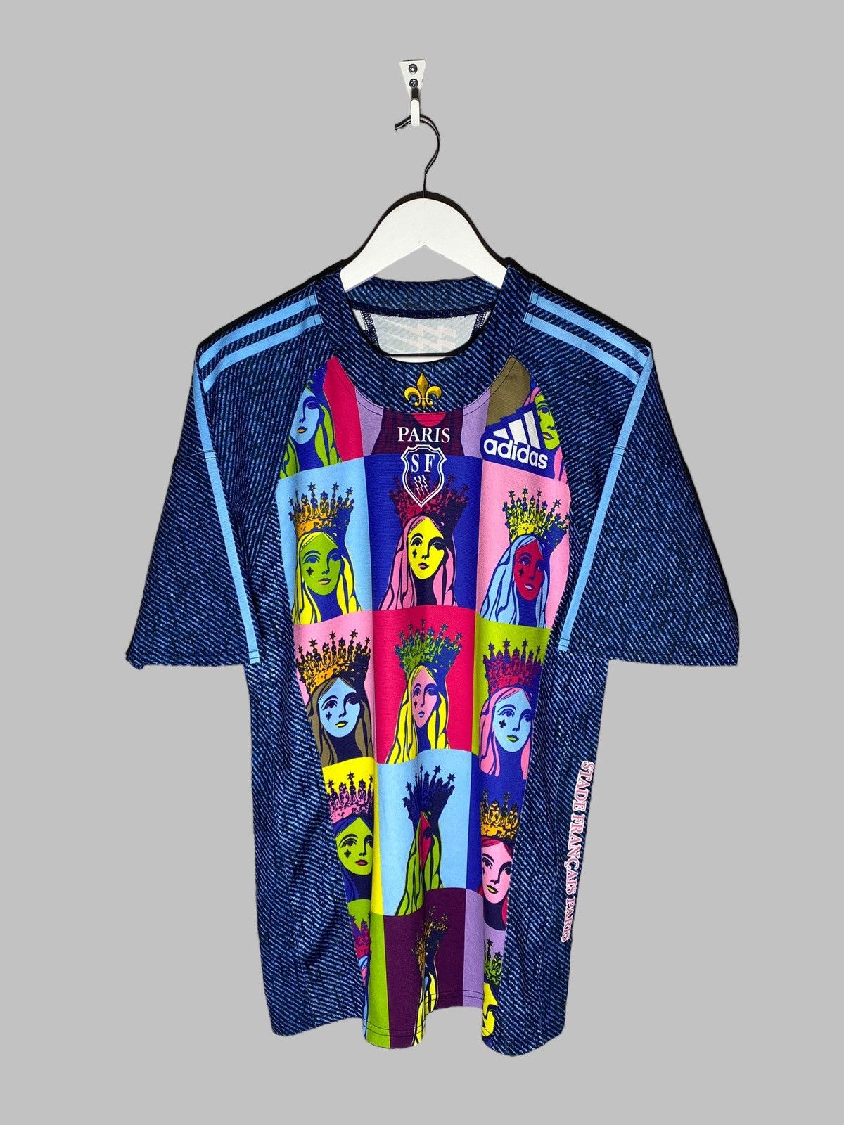 Adidas × Vintage Adidas Paris SF Stade Francais 2008/09 Andy Warhol Rugby Size US M / EU 48-50 / 2 - 1 Thumbnail