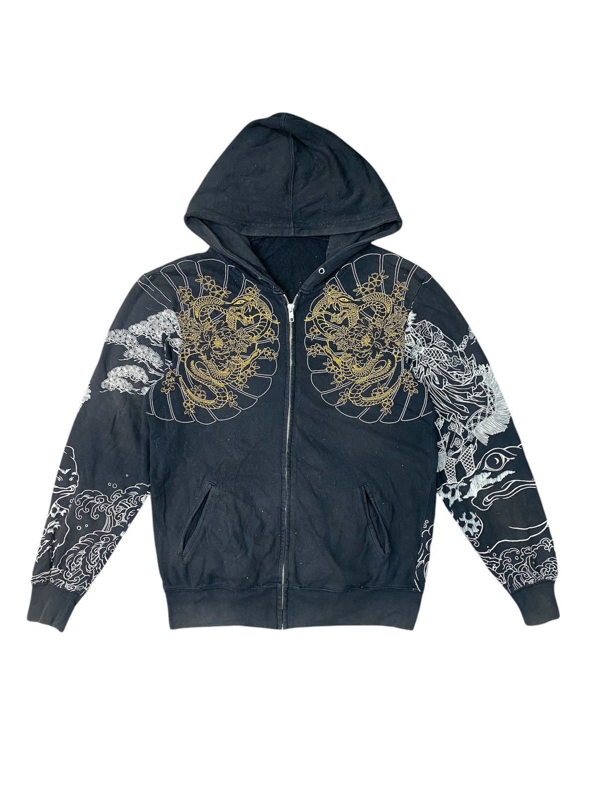 If Six Was Nine Rare! Japanese Warriors samurai Hoodies Size US M / EU 48-50 / 2 - 2 Thumbnail