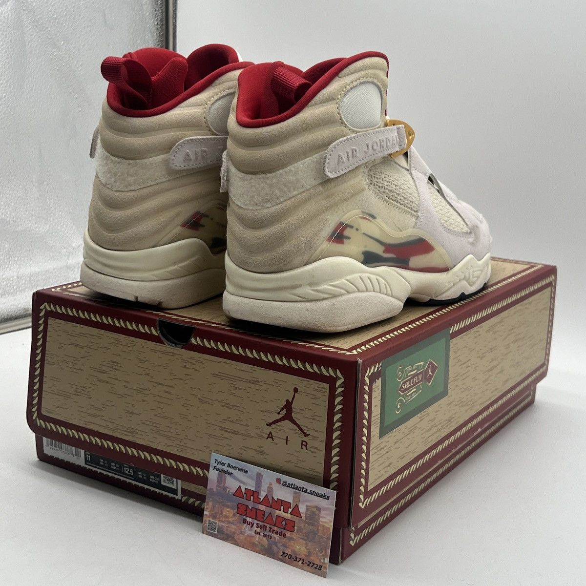 Jordan Brand Solefly x air Jordan 8 mi es su casa Size US 11 / EU 44 - 5 Thumbnail