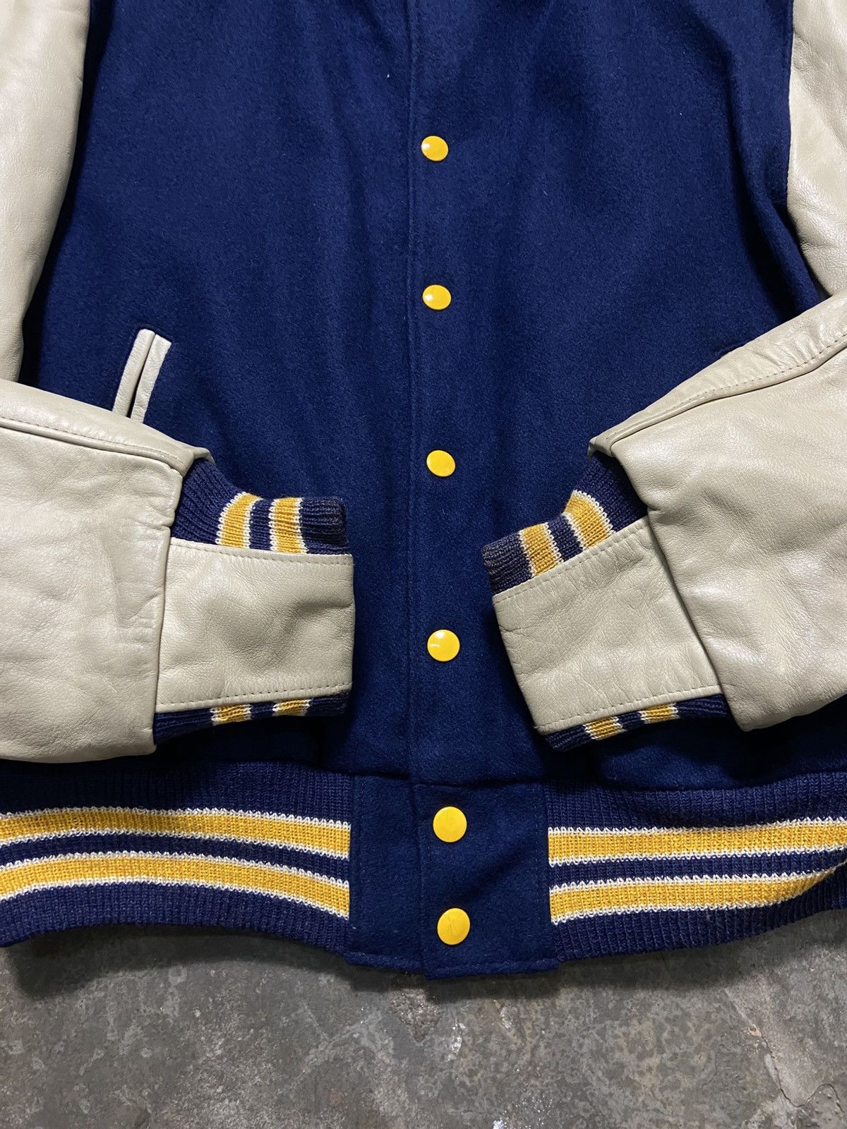 Golden Bear Vintage 90s Golden Bear Wool-Leather Varsity Jacket Size US L / EU 52-54 / 3 - 7 Thumbnail