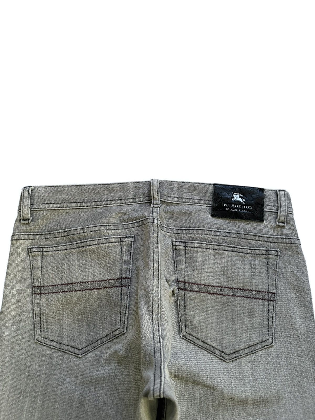 Burberry Vintage Burberry Distressed Grey Jeans Size US 31 - 8 Thumbnail