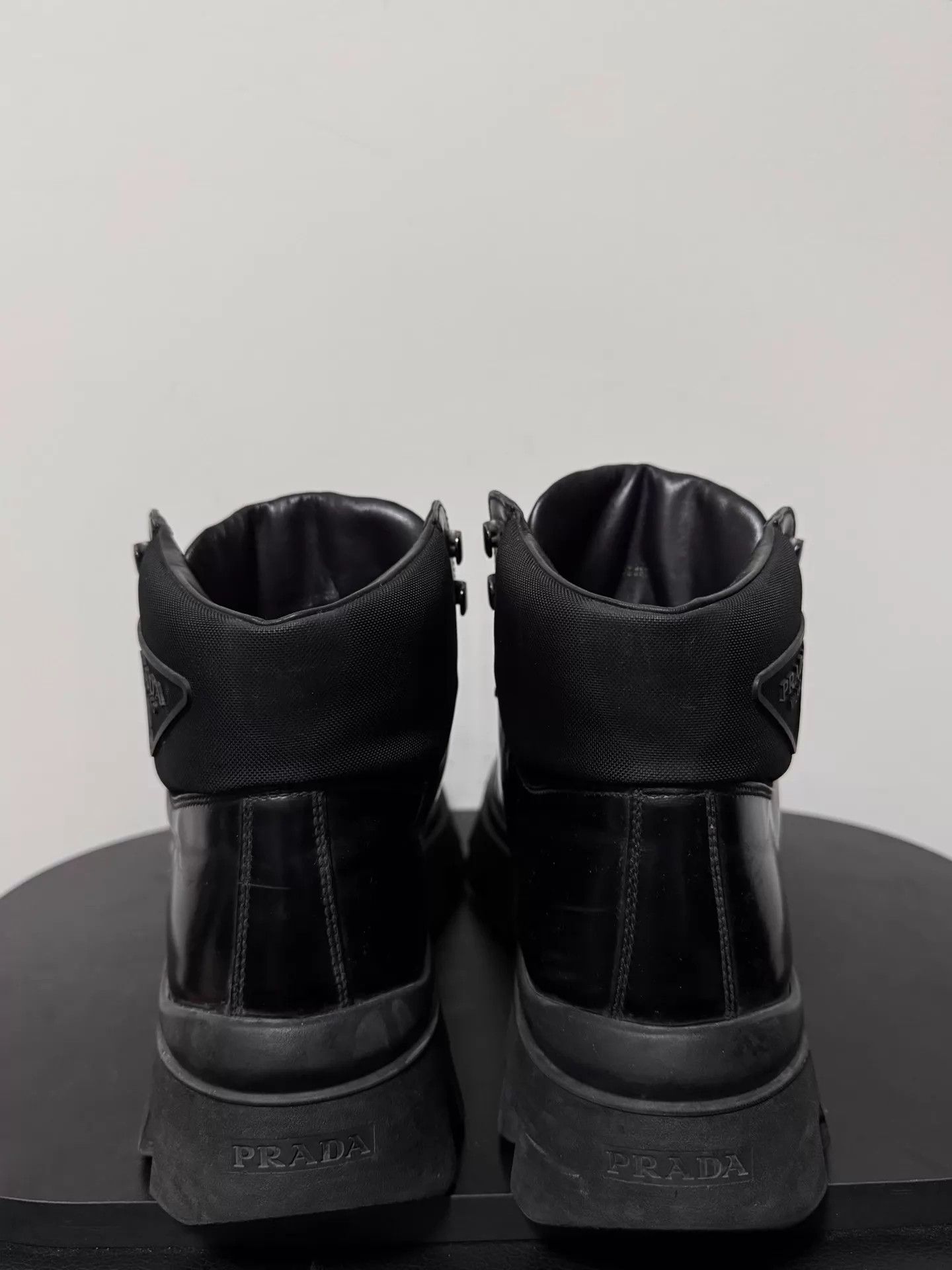 Prada Prada 10s Thick Serrated Sole Hiking Boot 6 Size US 6 / EU 39 - 4 Thumbnail