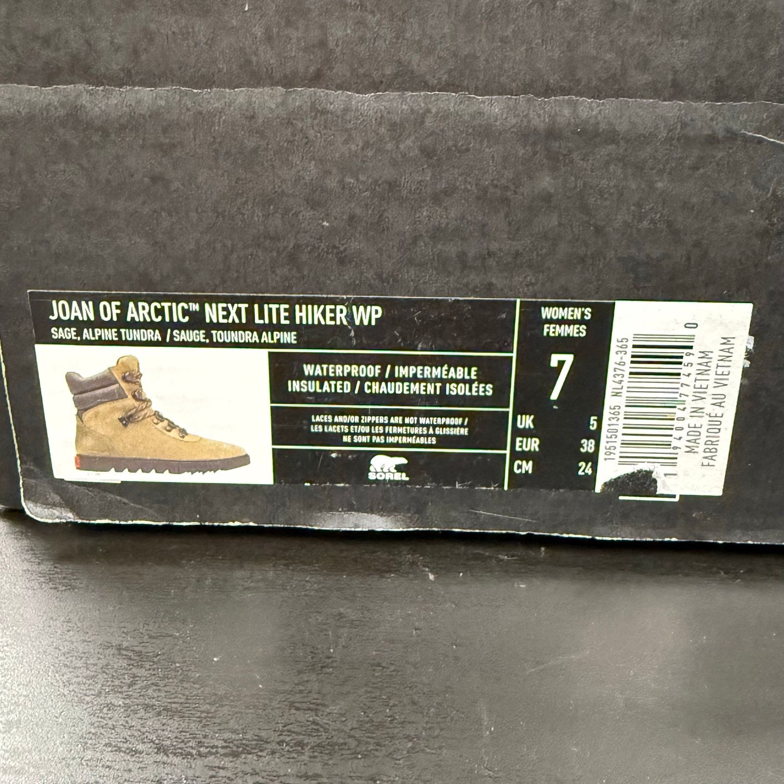 SOREL SOREL Women’s JOAN OF ARCTIC NEXT LITE HIKER SAGE Tundra Size US 7 / IT 37 - 6 Thumbnail