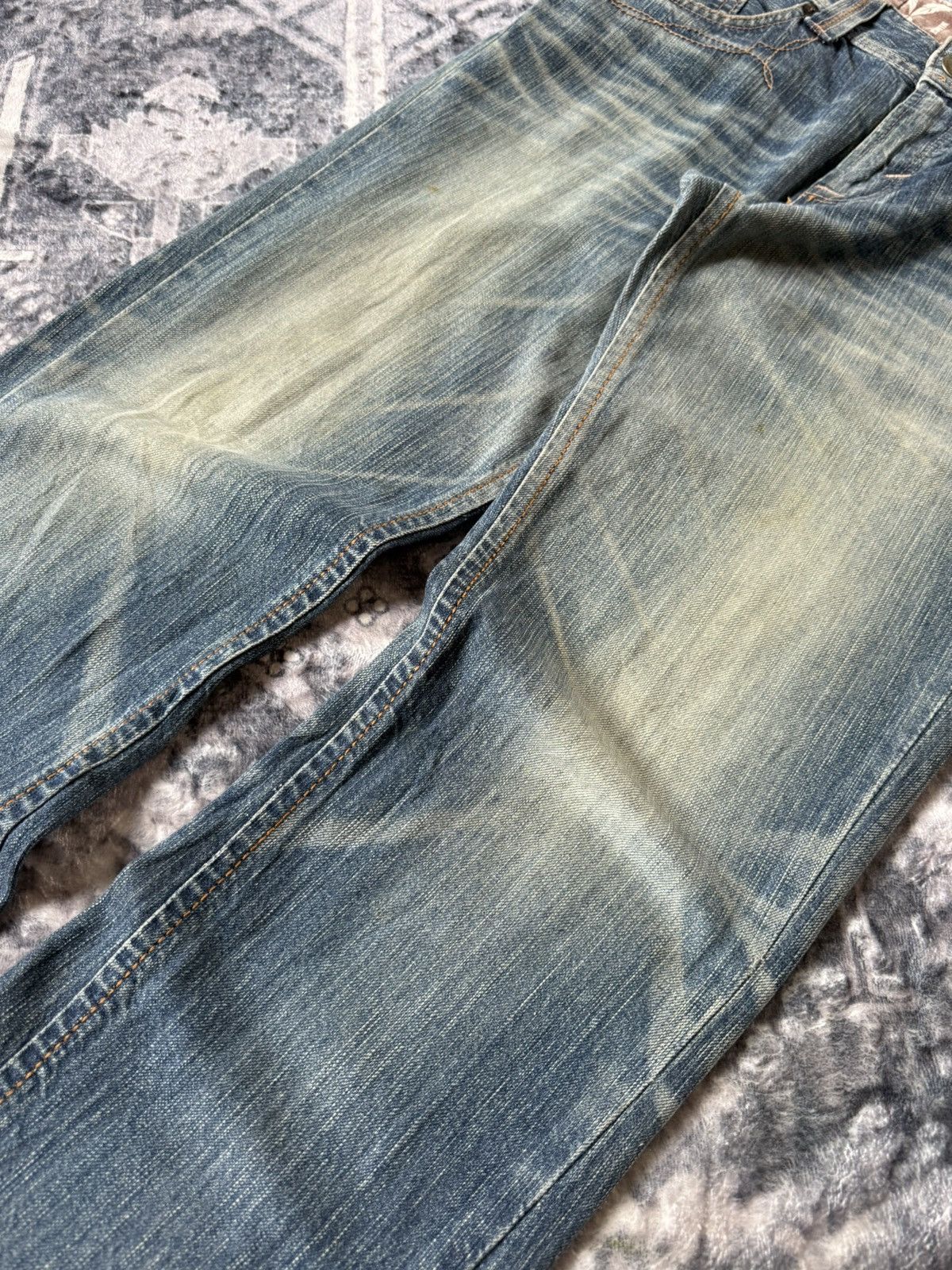 Japanese Brand Edwin 431 XV Over Stitched Western Japanese Flare Jeans Size US 29 - 14 Thumbnail