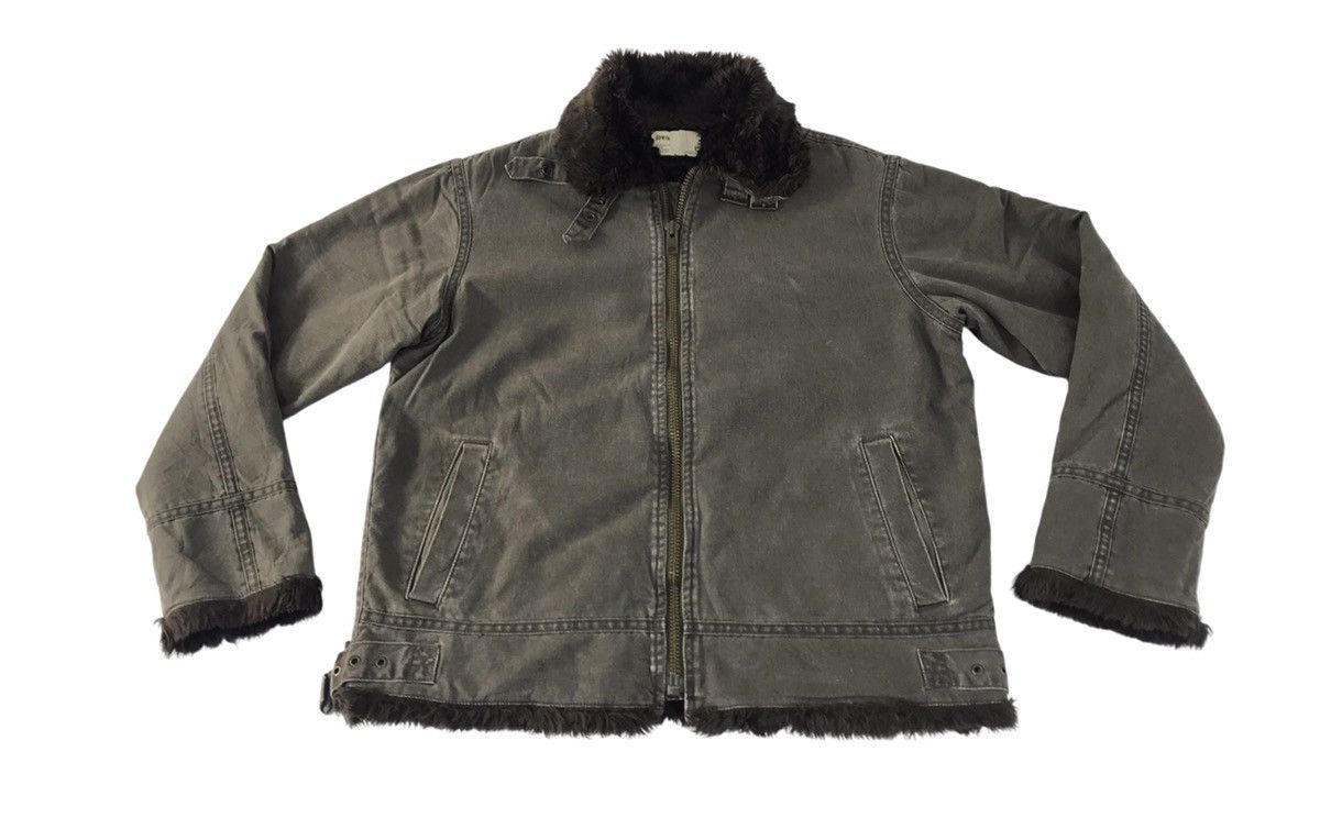 Edwin 90s Edwin Shearling Jacket Sherpa Inner Military Design Size US L / EU 52-54 / 3 - 1 Thumbnail