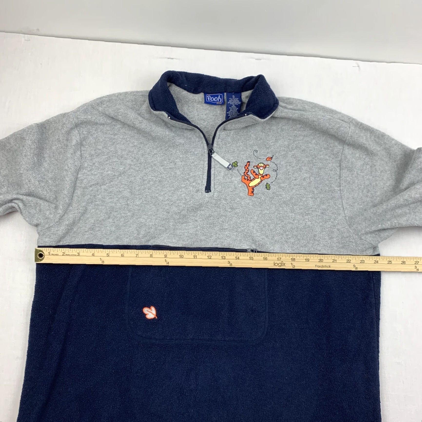 Vintage VINTAGE Winnie the Pooh Tigger Fleece Jacket Womens XL Blue Gray Fall Winter 90s Size XL / US 12-14 / IT 48-50 - 7 Thumbnail
