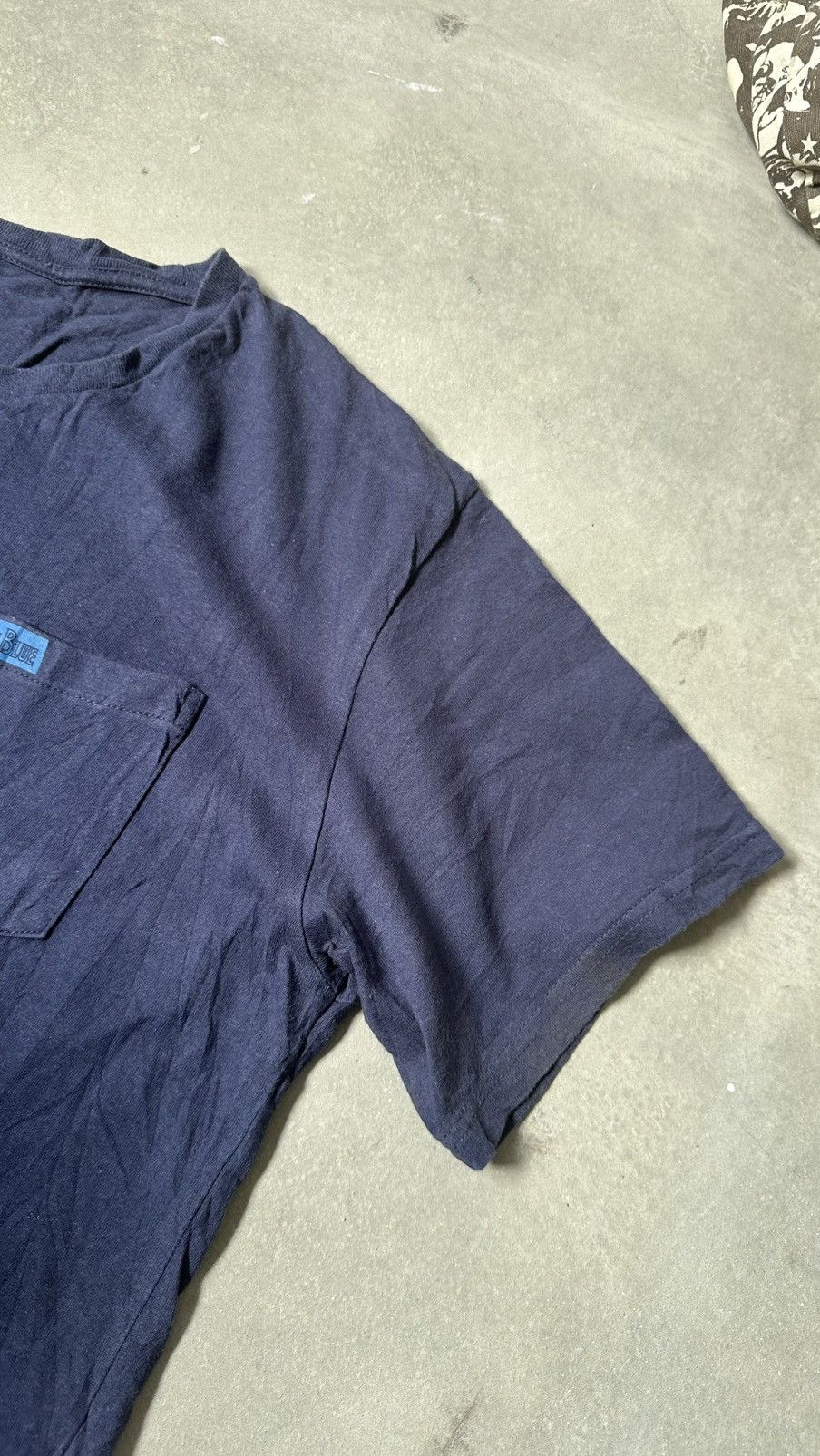 Vintage VINTAGE BLUE BLUE JAPAN POCKET TEE Size US XL / EU 56 / 4 - 4 Thumbnail