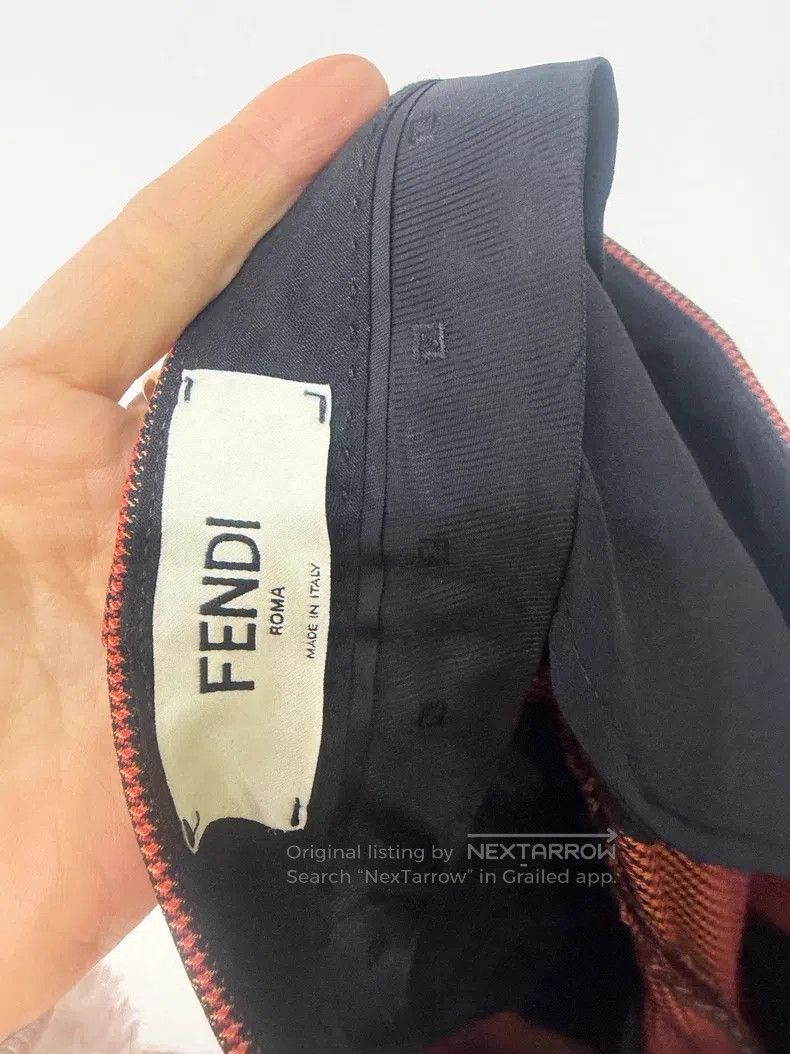 Fendi Fendi Fine Checkered Wool Wide Leg Trousers Size 25" / US 0 / IT 36 - 4 Thumbnail