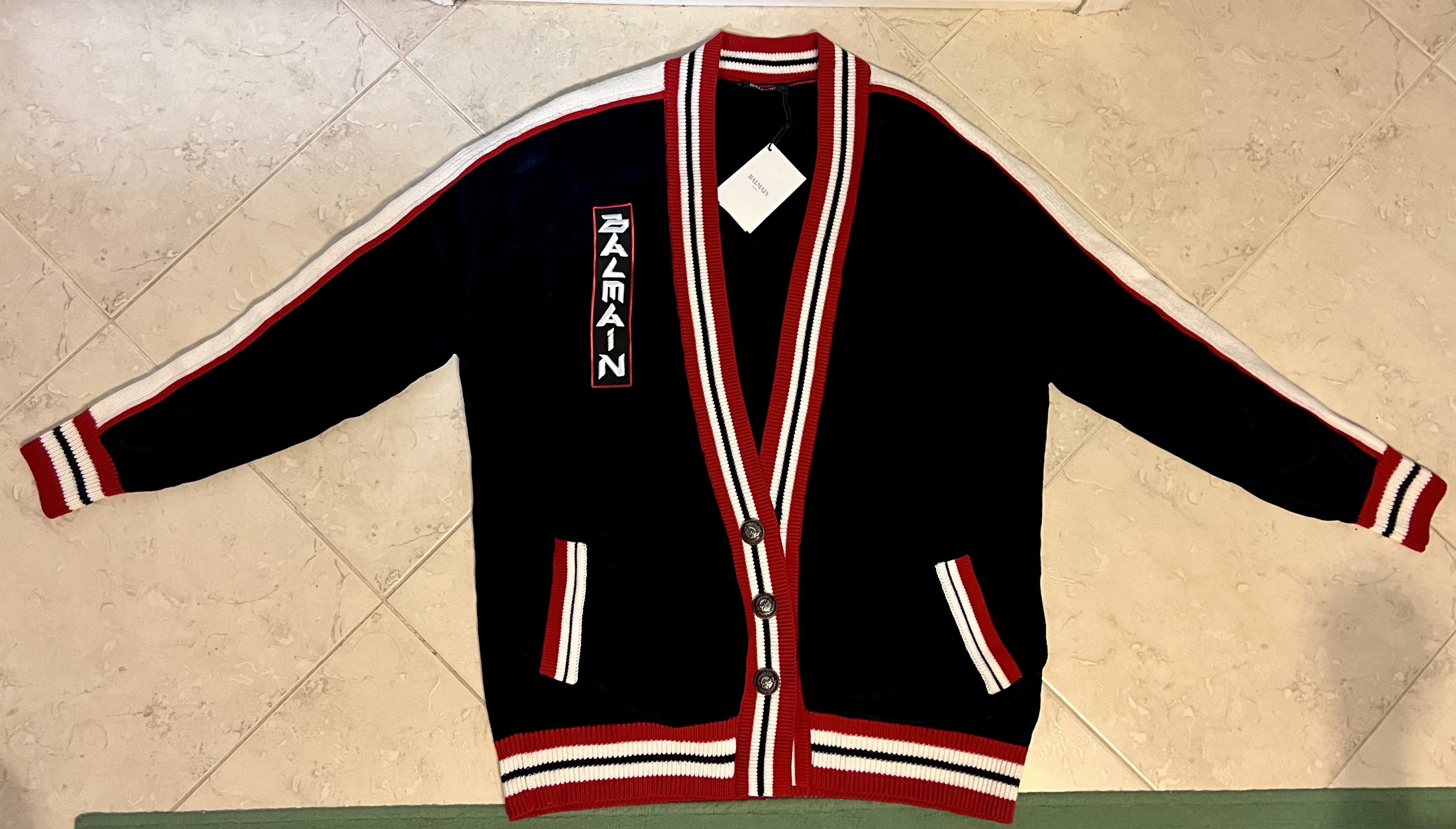 Balmain Balmain Maxi Velvet Cardigan Oversize Japanese Style Size US S / EU 44-46 / 1 - 11 Thumbnail