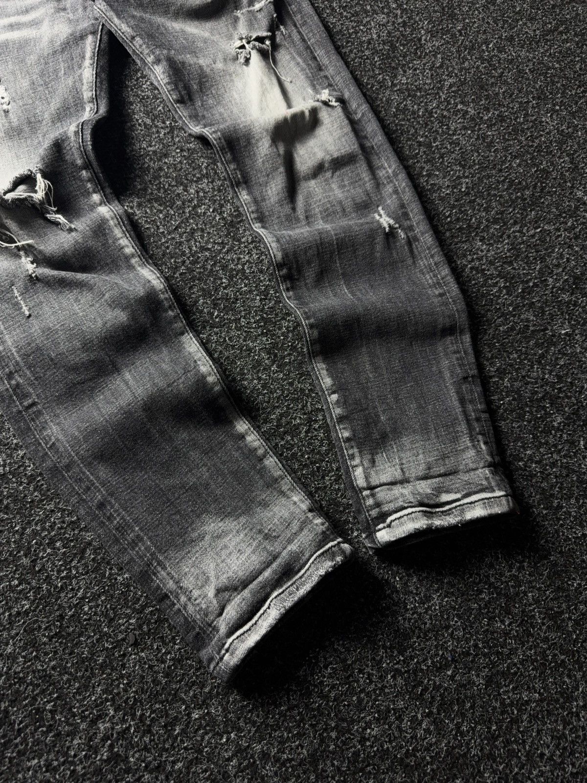 Dsquared2 Luxury Dsquared2 Distressed Gray Denim Jeans Made in Italy Size US 32 / EU 48 - 5 Thumbnail