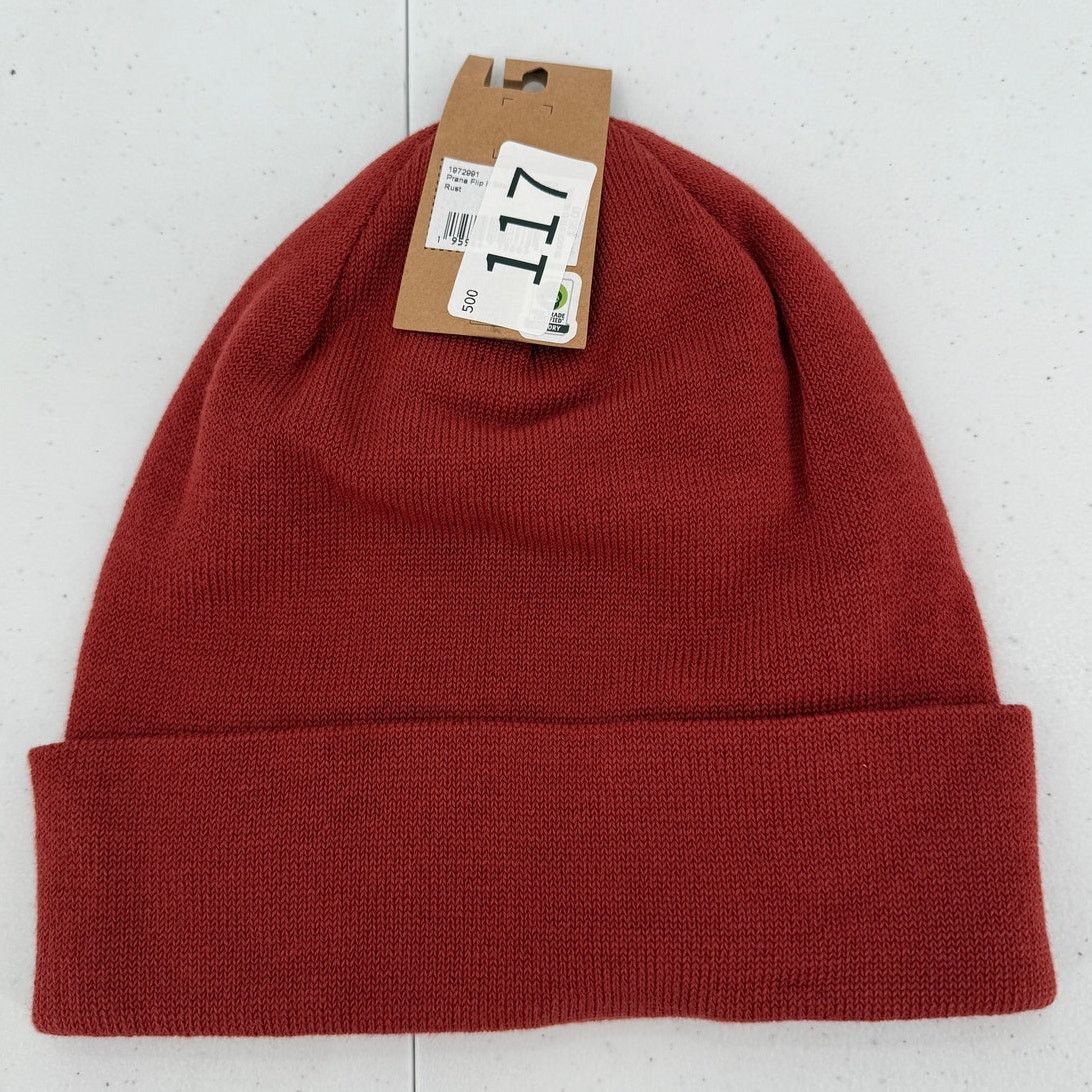 Prana NWT prAna Flip It Beanie Hat, Unisex, One Size, Rust Red Size ONE SIZE - 2 Thumbnail