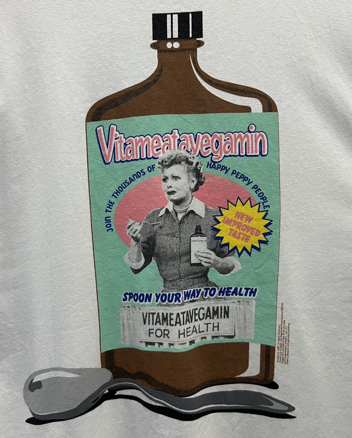 Gildan × Vintage VINTAGE GILDAN VITAMEATAVEGAMIN FOR HEALTH SHIRT Size US XL / EU 56 / 4 - 3 Thumbnail