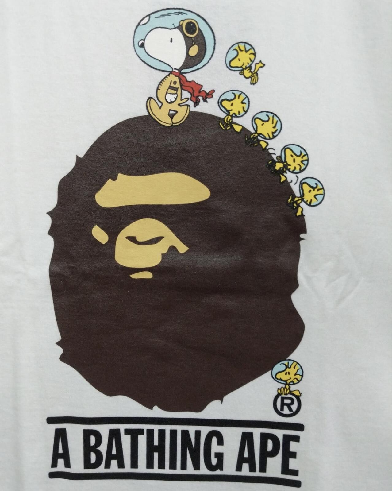 Bape BAPE x Peanuts Astronaut Snoopy Big Ape Head T-Shirt Large Size US L / EU 52-54 / 3 - 3 Thumbnail