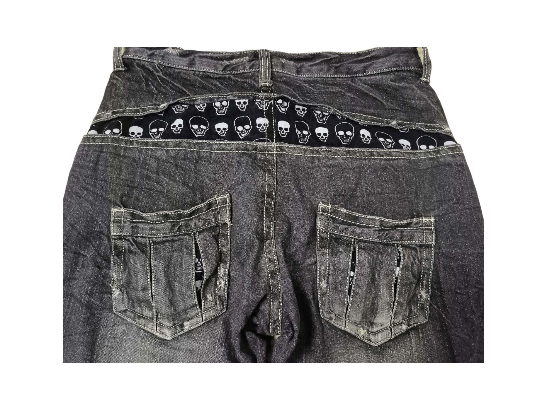 Japanese Brand Japanese Brand Skulls Black Jeans Size US 30 / EU 46 - 4 Thumbnail