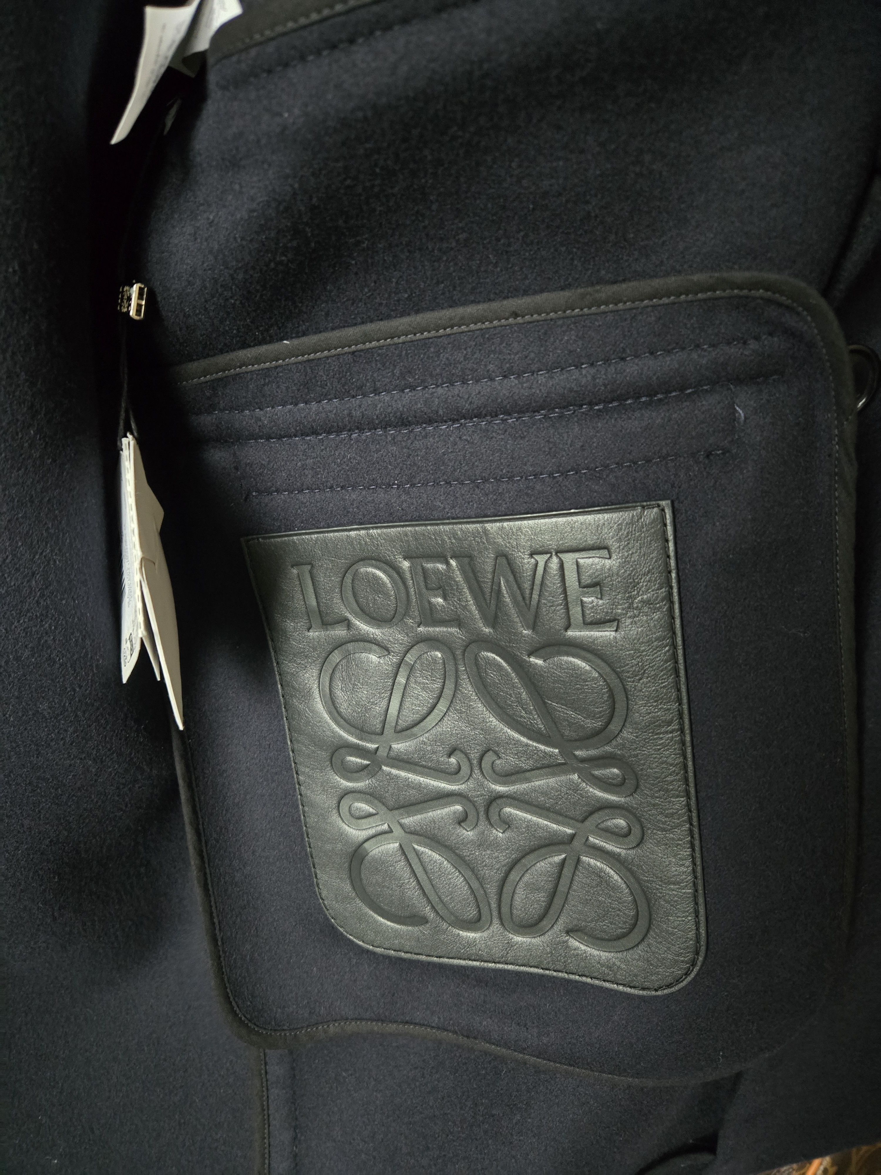 Loewe Loewe leather panel peacoat Size US S / EU 44-46 / 1 - 6 Thumbnail