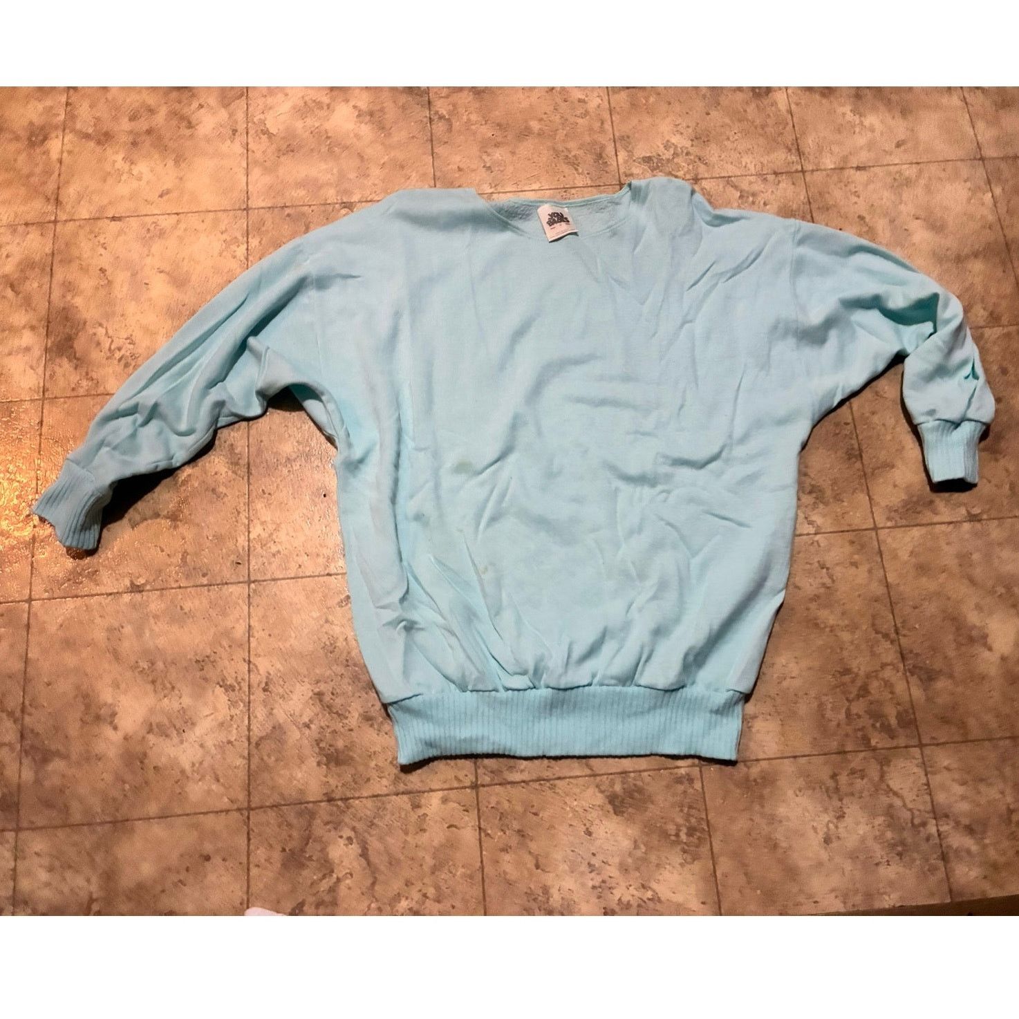 Other Vintage U Babes Long Sleeve Baby Blue T-Shirt Medium Women’s Size ONE SIZE - 1 Thumbnail