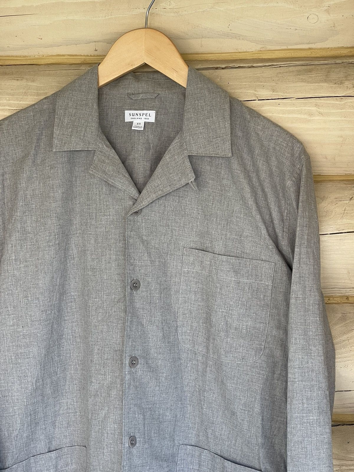 Sunspel Sunspel grey light cotton shirt overshirt style Size US XS / EU 42 / 0 - 5 Thumbnail