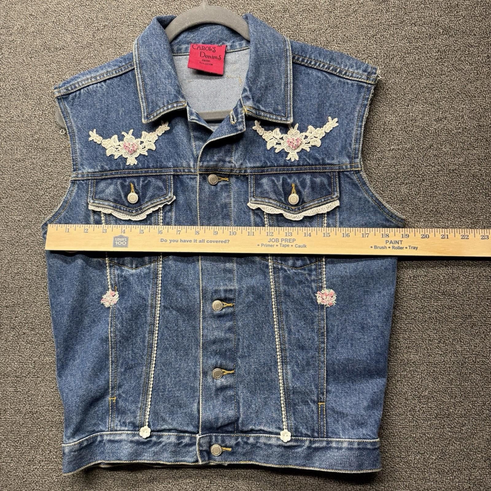 Other VTG 80s Carol’s Denims Personalized Womens 100%Cotton Vest M Size M / US 6-8 / IT 42-44 - 5 Thumbnail