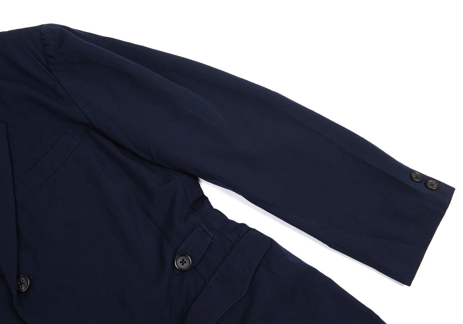 Yohji Yamamoto Yohji Yamamoto Wool Gabardine Jacket Navy M Size US M / EU 48-50 / 2 - 7 Thumbnail