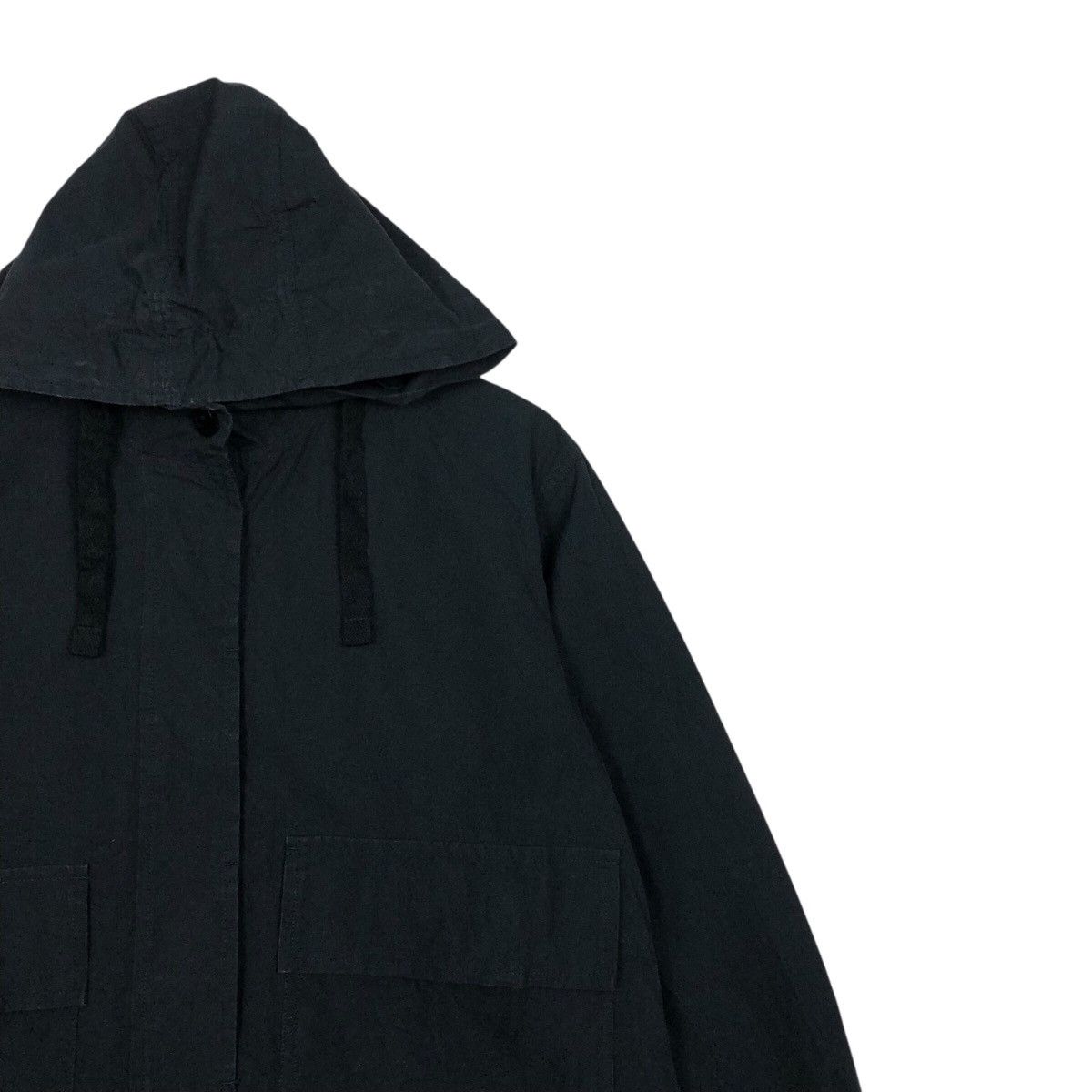 Margaret Howell 📌Rich Black Vintage Cropped Hoodie Jacket Chore MHL Size US M / EU 48-50 / 2 - 7 Thumbnail