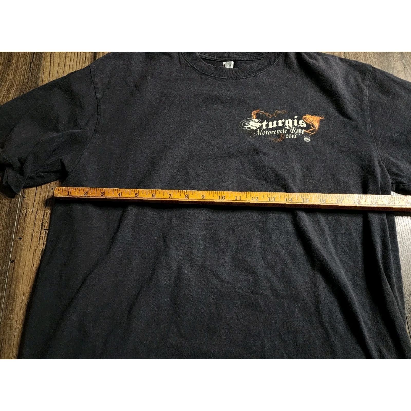 Doublet Sturgis Mens L T-Shirt Motorcycle Rally 70th Annual Double-Sided Crew Neck Black Cotton Short Sleeve Size L Size US L / EU 52-54 / 3 - 2 Thumbnail