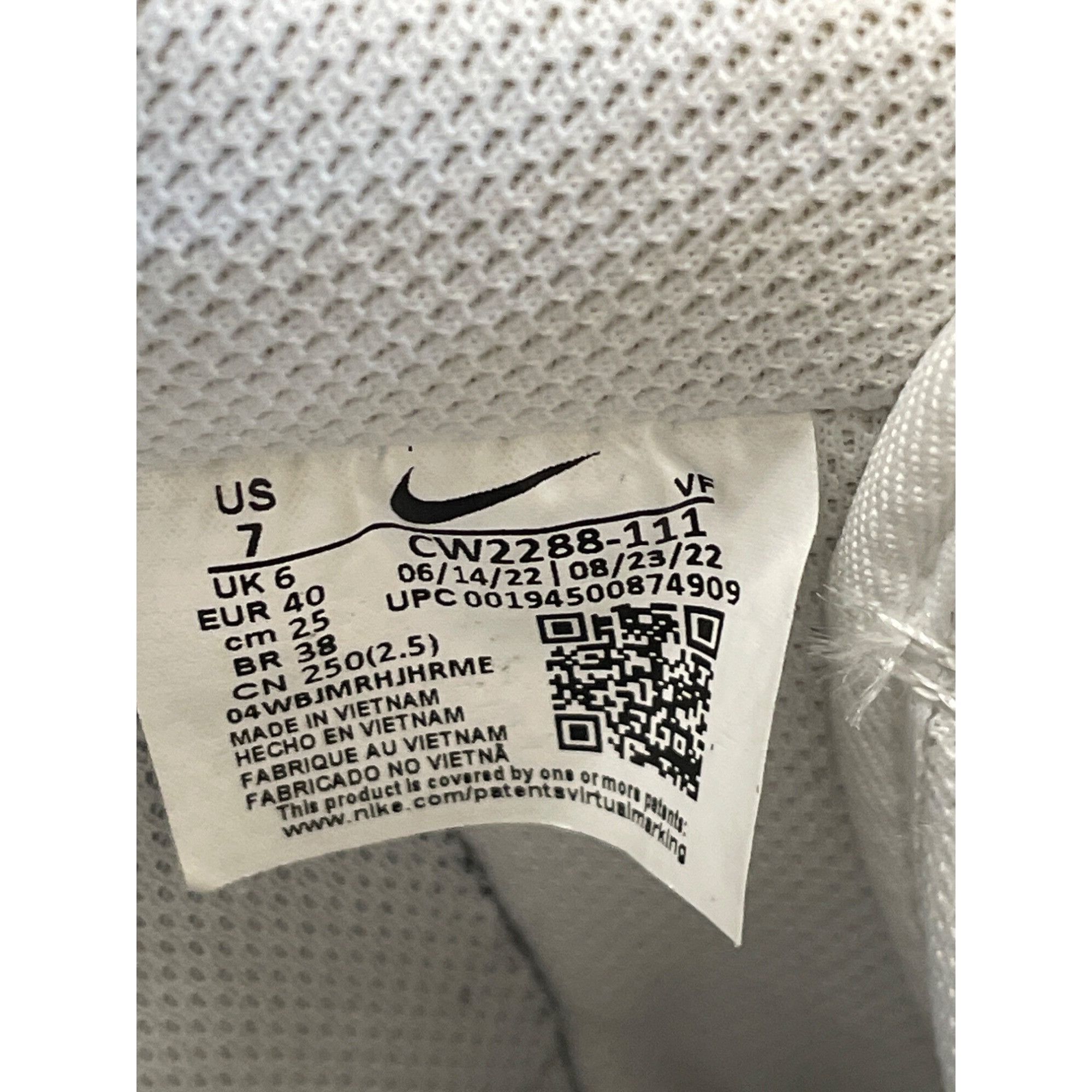 Nike Nike Air Force 1 07 OG triple white womans sneakers Shoes si Size US 7 / IT 37 - 6 Thumbnail