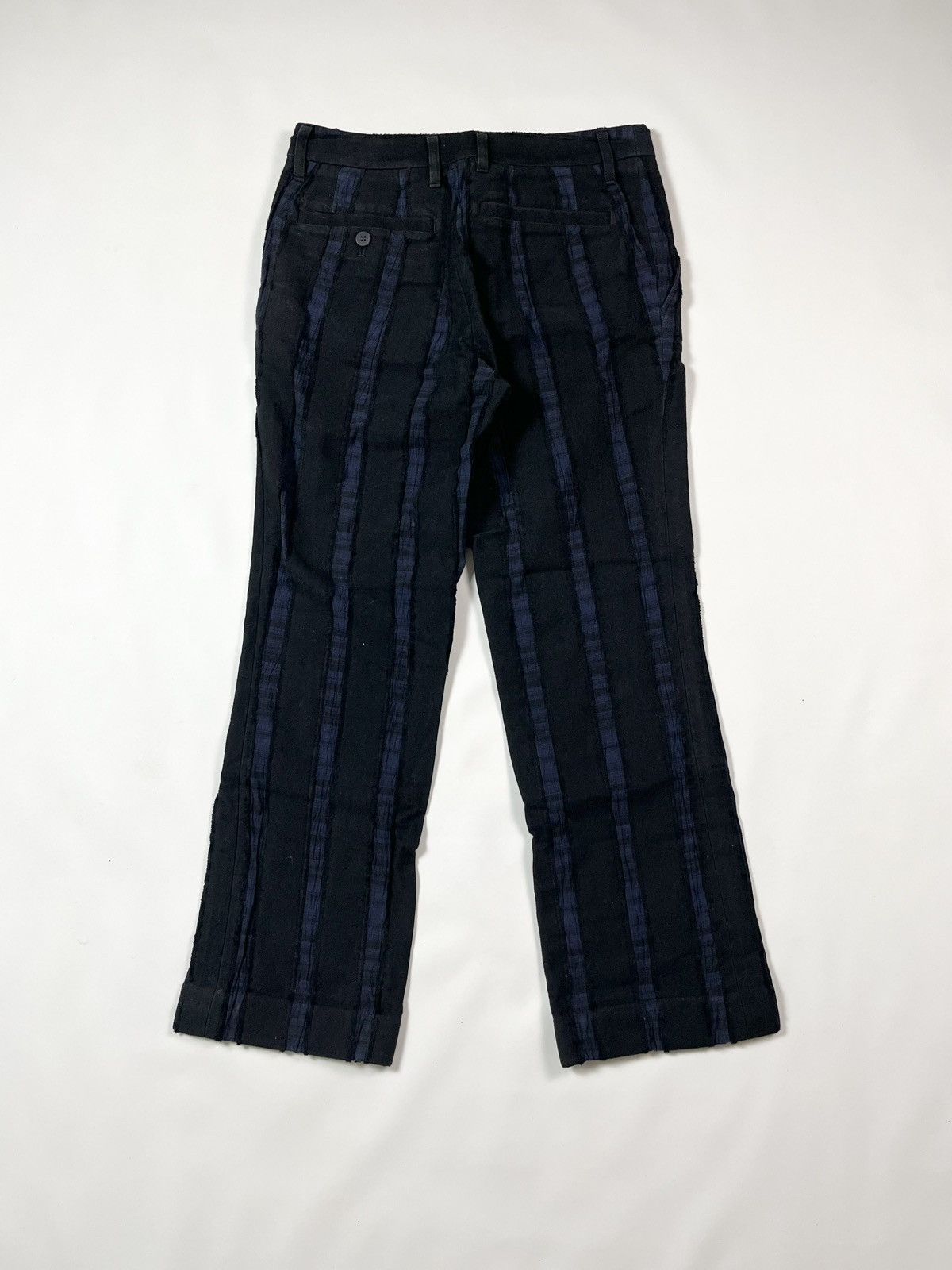 Issey Miyake ISSEY MIYAKE STRIPE SLIGHTLY FLARED PANTS Size 29" - 2 Thumbnail