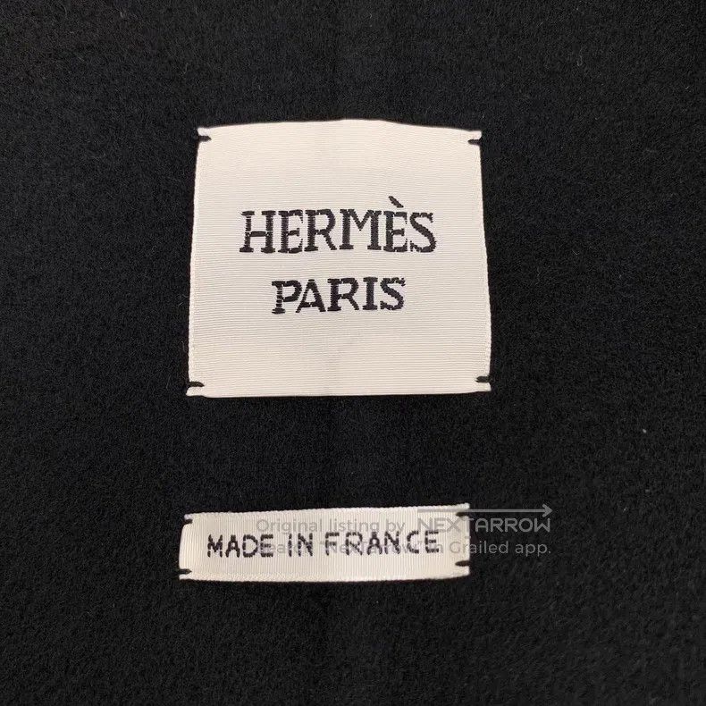 Hermes Hermes Black Cashmere Fringe Sleeveless Belted Coat Jacket Size XXS / US 00 / IT 34 - 5 Thumbnail