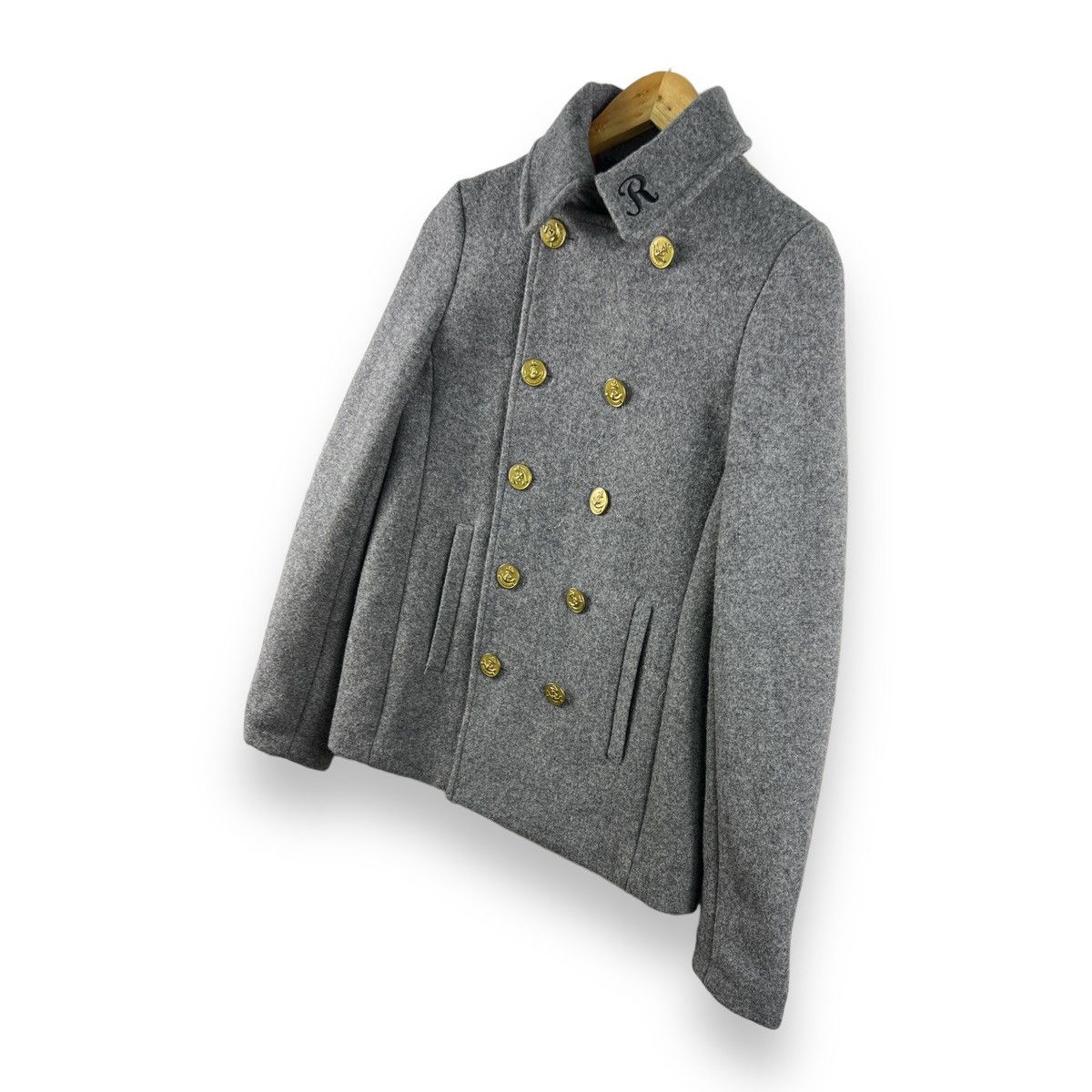 Japanese Brand ⚡️ RODEO CROWN WOOL PEACOAT MILITARY STYLE JACKET Size S / US 4 / IT 40 - 2 Thumbnail