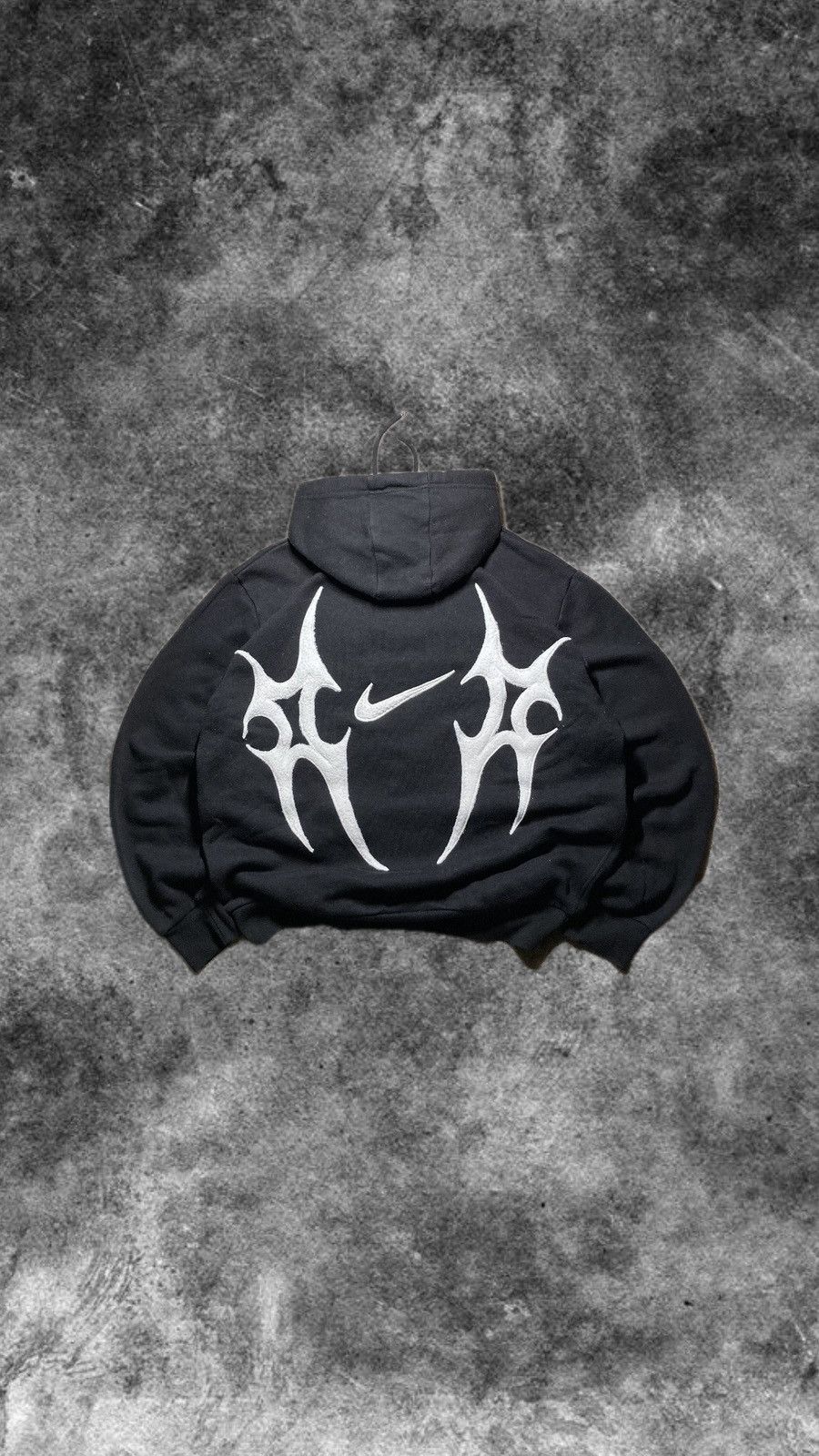 Nike × Vintage ⛩️nike hoodie custom fleece vintage y2k center big logo Size US M / EU 48-50 / 2 - 1 Thumbnail