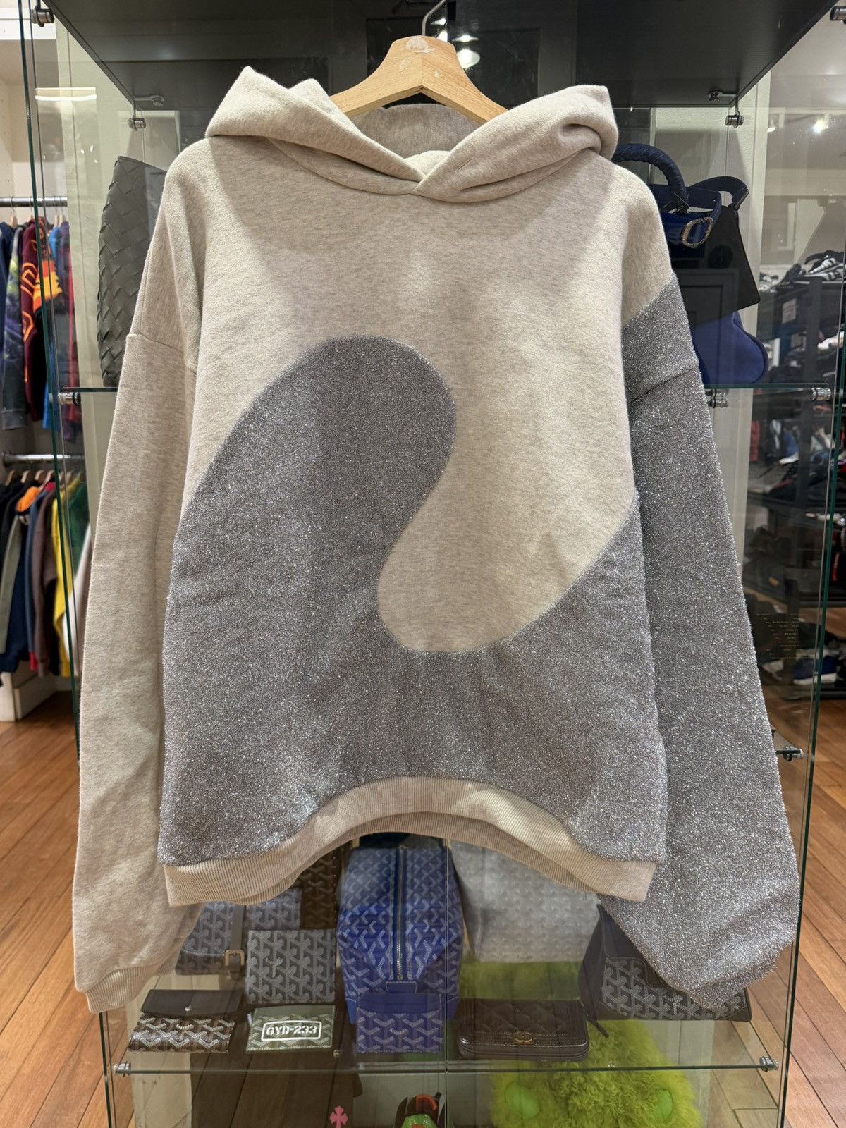 Dior × ERL Dior ERL Hooded Sweatshirt - Grey Size US XXL / EU 58 / 5 - 1 Thumbnail
