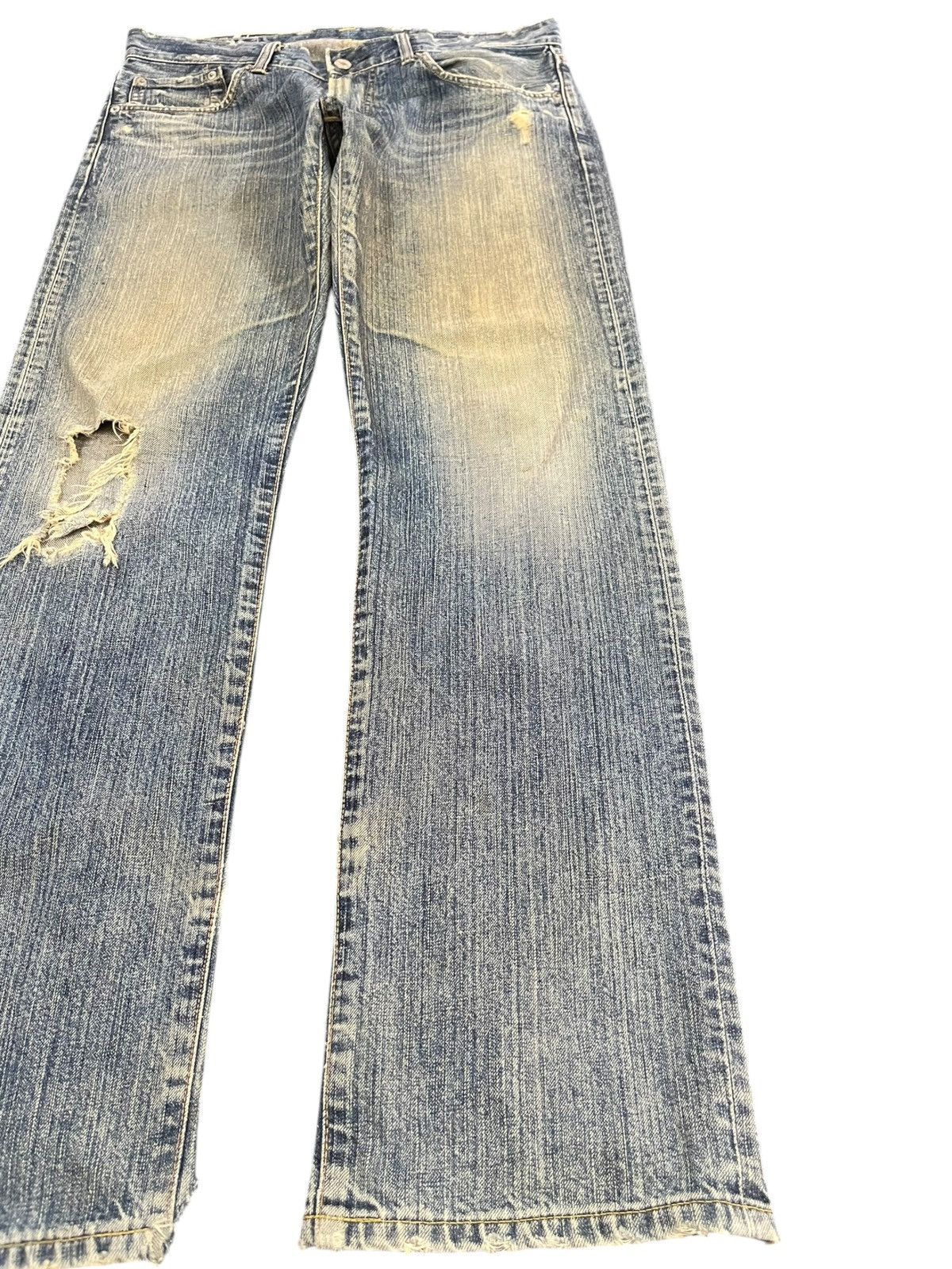 Beauty Beast × Edwin Vintage Edwin 503 R Mudwash Distressed Denim Size US 35 - 4 Thumbnail