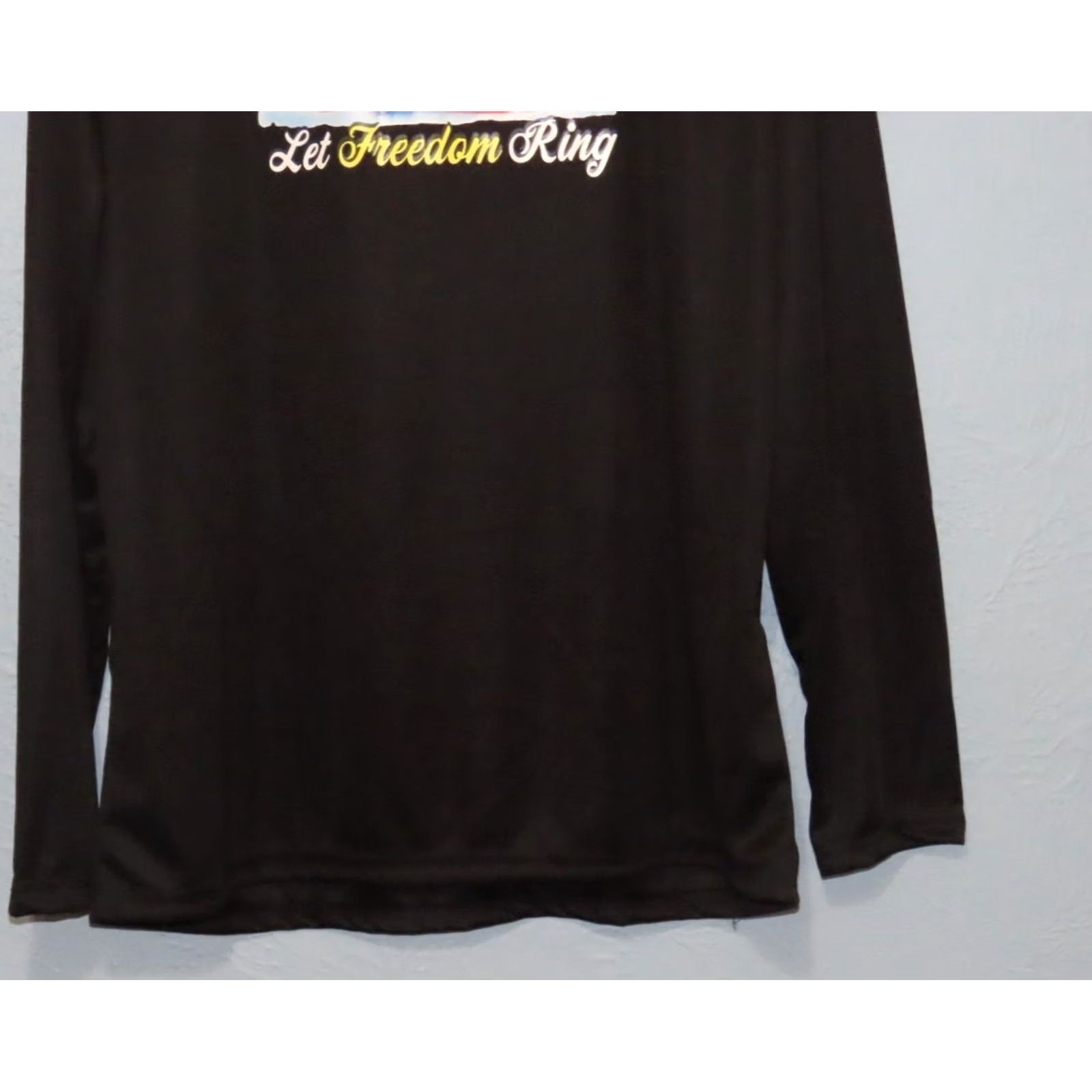 Vintage Armored Sportswear Let Freedom Ring Graphic Long Sleeve Shirt Mens L Black NWOT Size US L / EU 52-54 / 3 - 3 Thumbnail