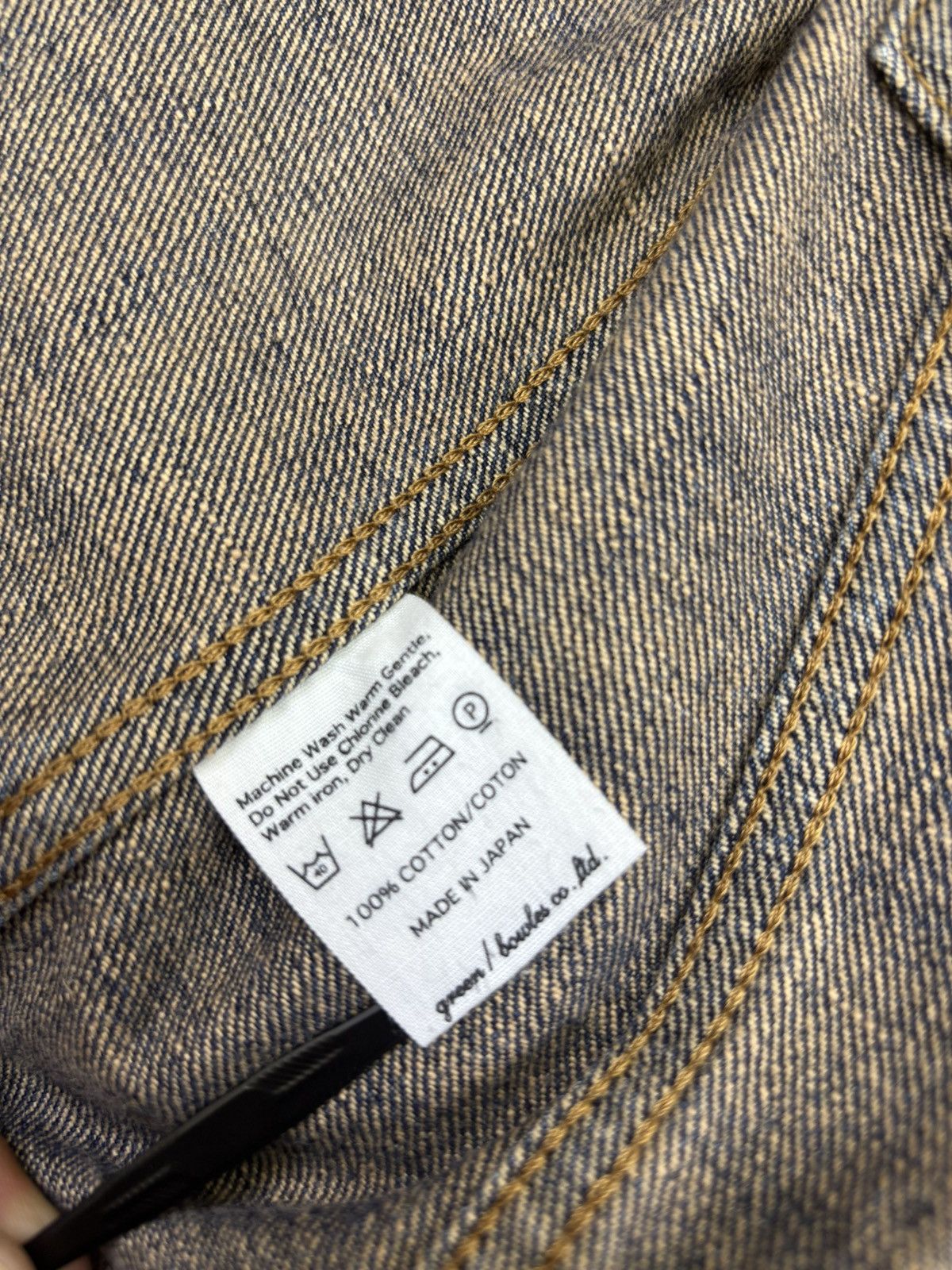 Japanese Brand 💥Selvedge Trucker💥green Selvedge Type 3 Trucker F817 Size US XXS / EU 40 - 10 Thumbnail